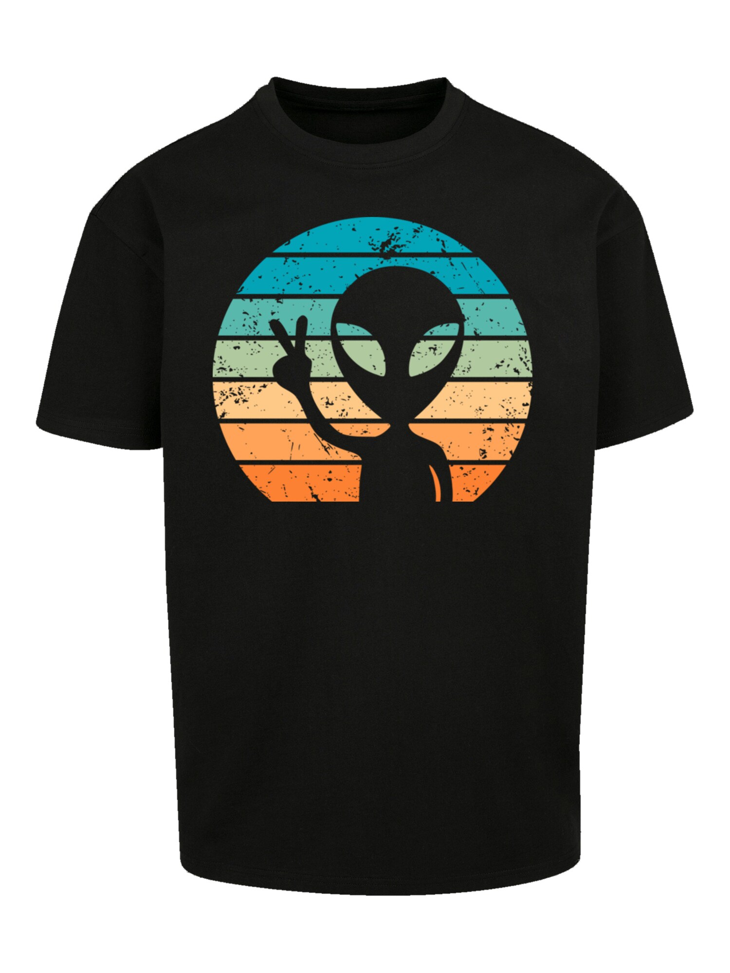 Thumbnail - T-Shirt 'Alien Piece Sonnenuntergang'