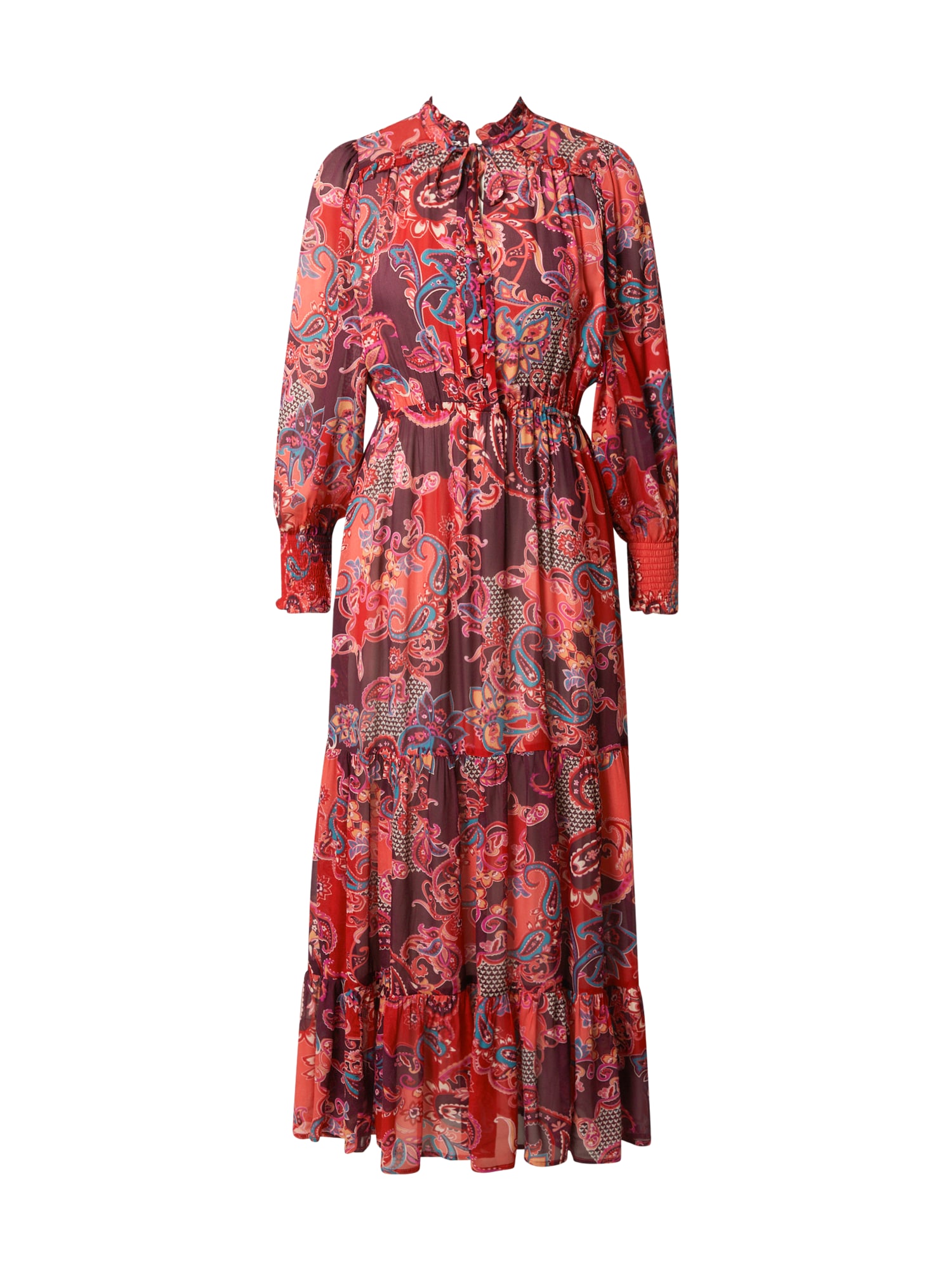 Suncoo Palaidinės tipo suknelė 'CIPRI' benzino spalva / slyvų spalva / rožinė / raudona