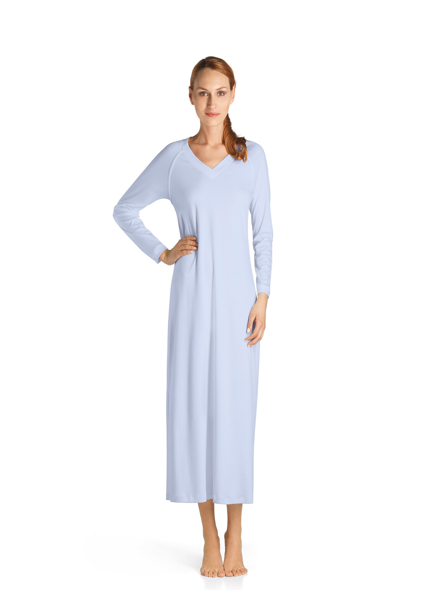 Thumbnail - Hanro Langarm Nachthemd  Pure Essence 130cm