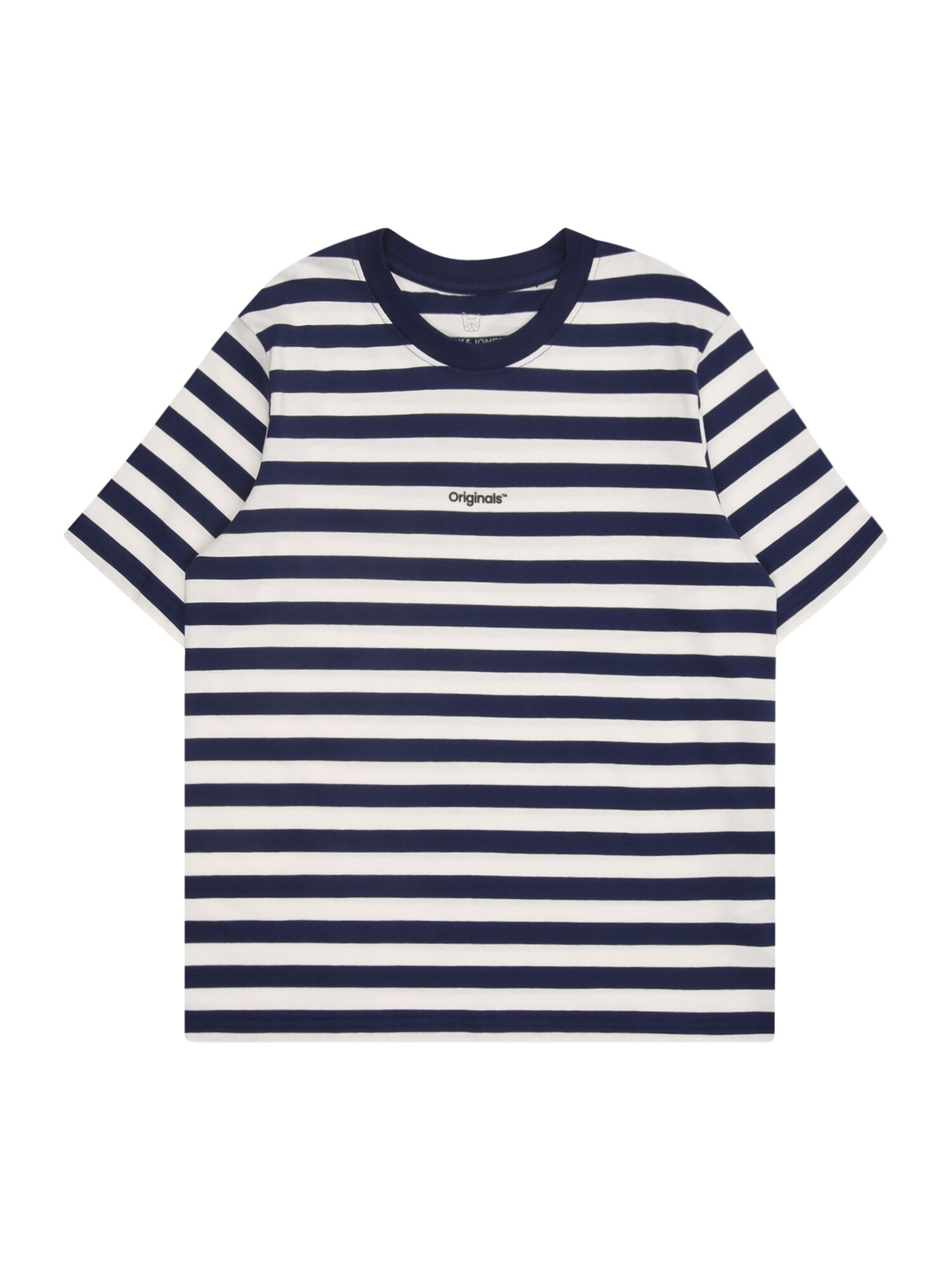 Jack & Jones Junior Póló 'JORVESTERBRO'  tengerészkék / fehér akciós termékkép 1