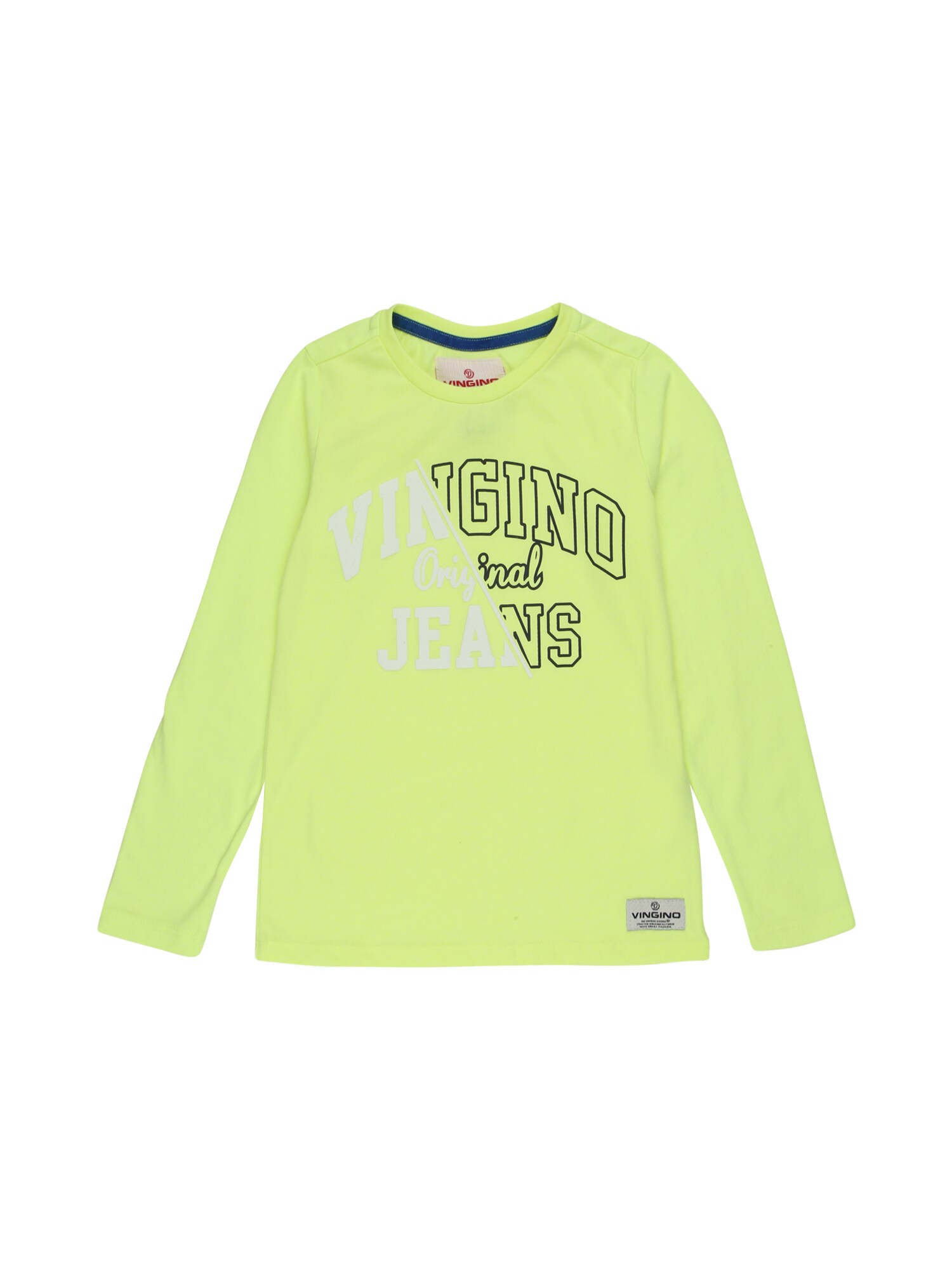 VINGINO Marškinėliai 'Jackx'  neoninė geltona / balta / juoda