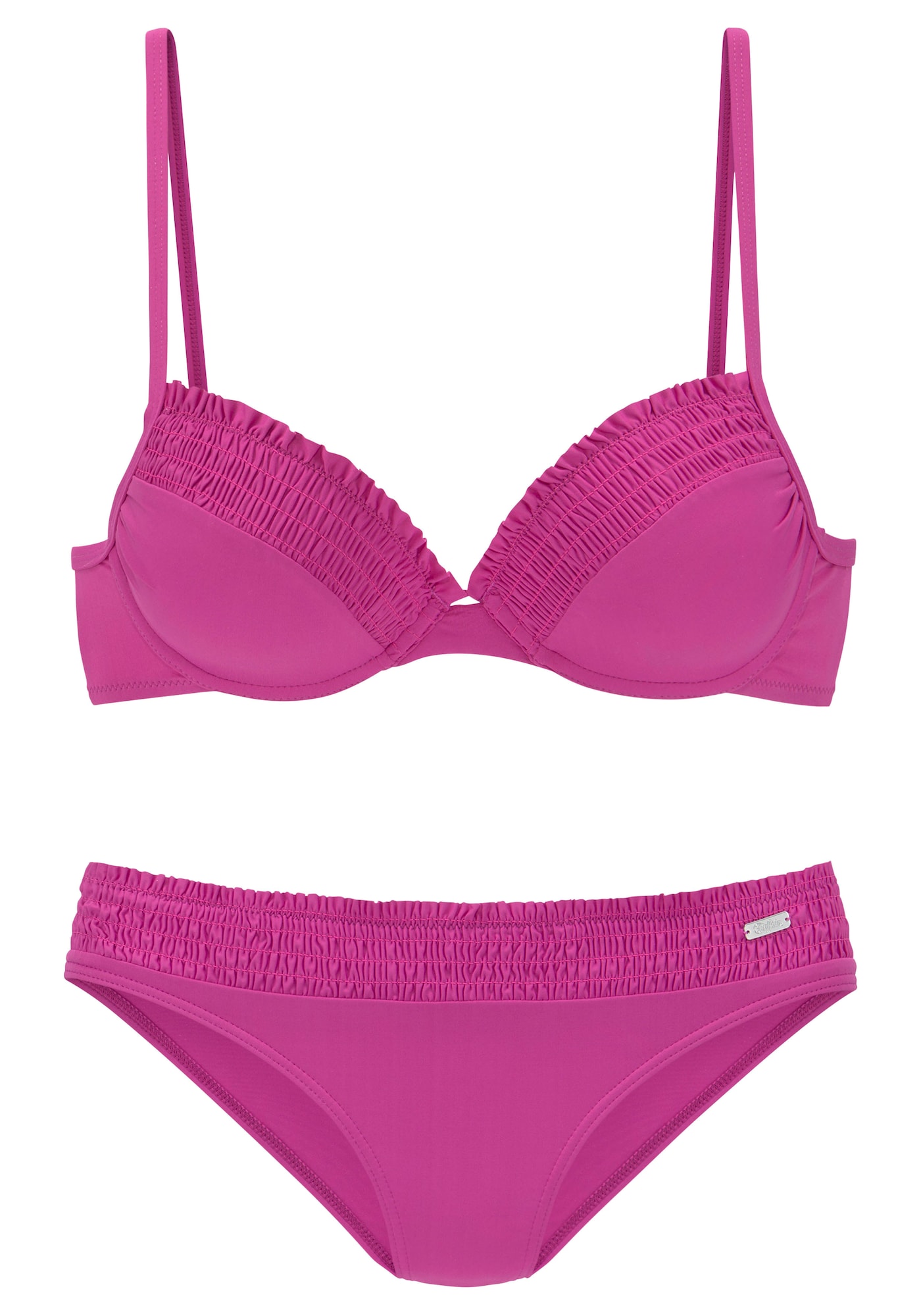 BUFFALO Costum de baie două piese  fucsia