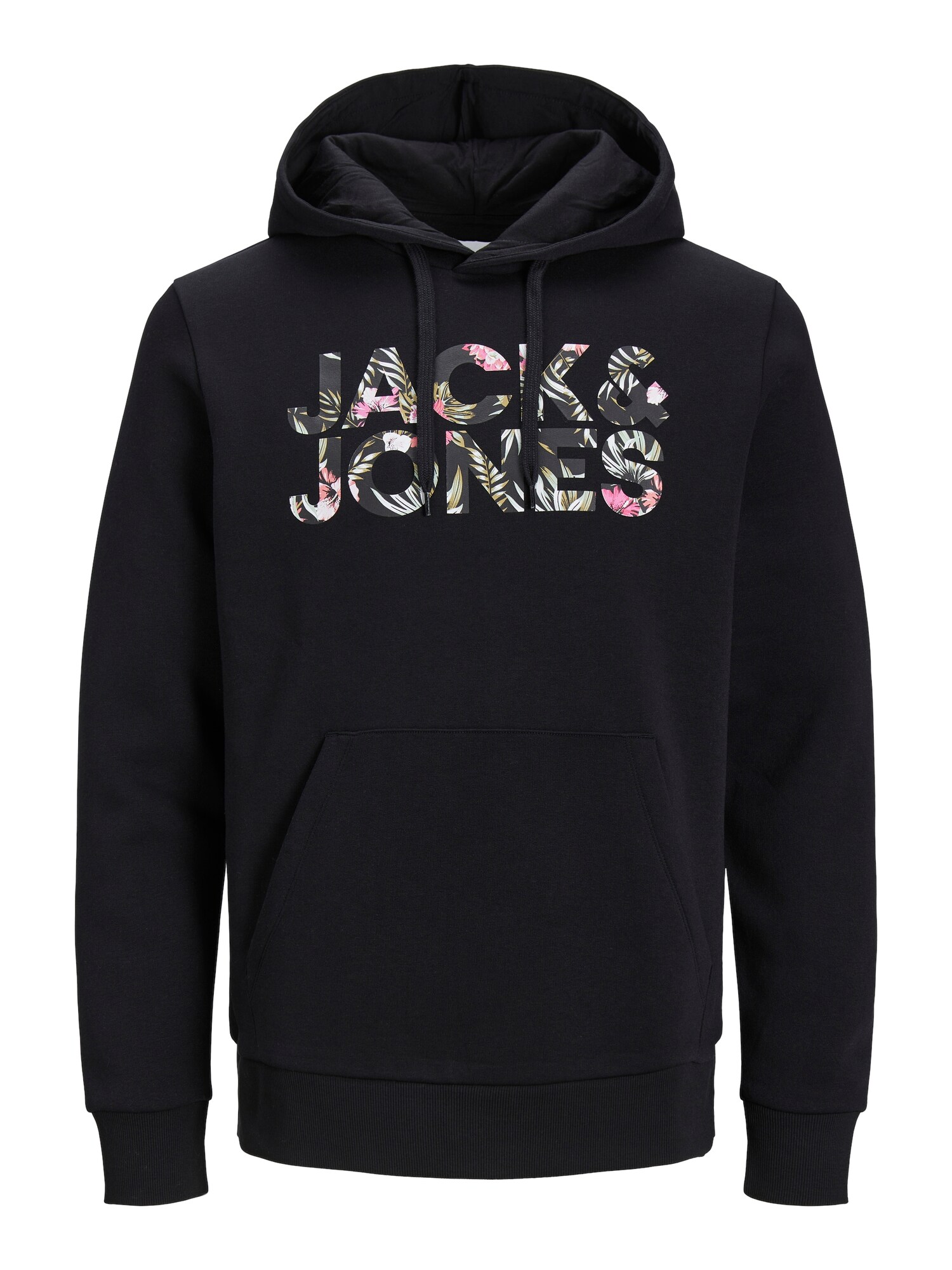 JACK & JONES Mikina 'JJeff'  olivová / ružová / čierna / šedobiela