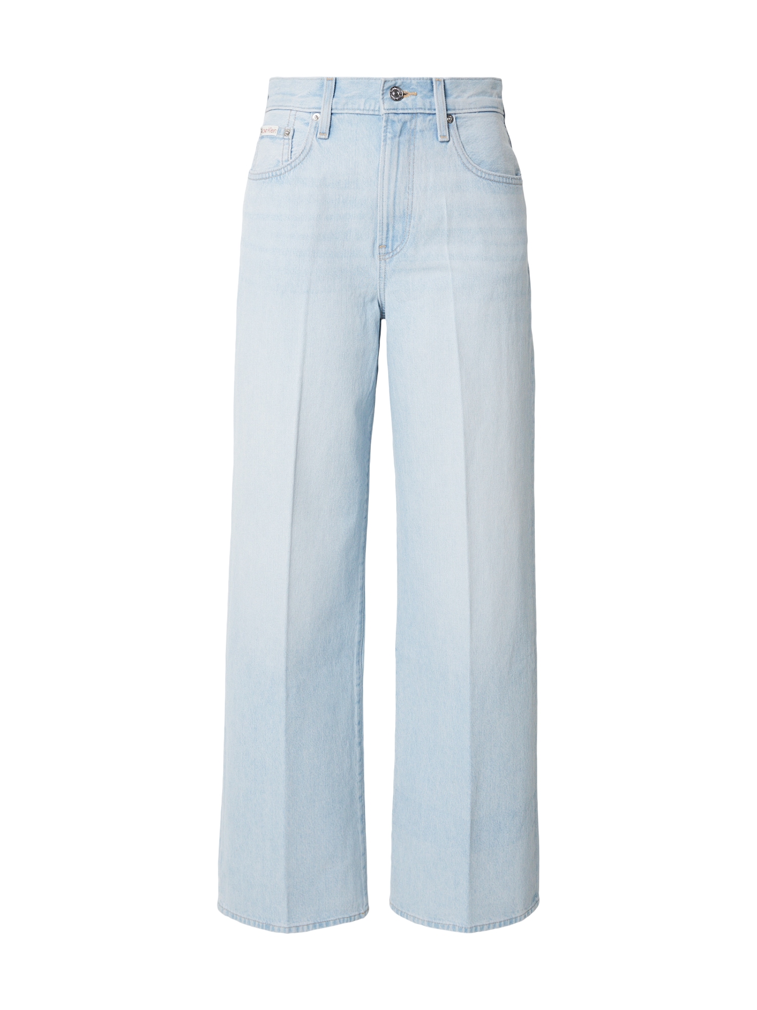 Calvin Klein Jeans Jeans Whiskered Wide Leg albastru deschis
