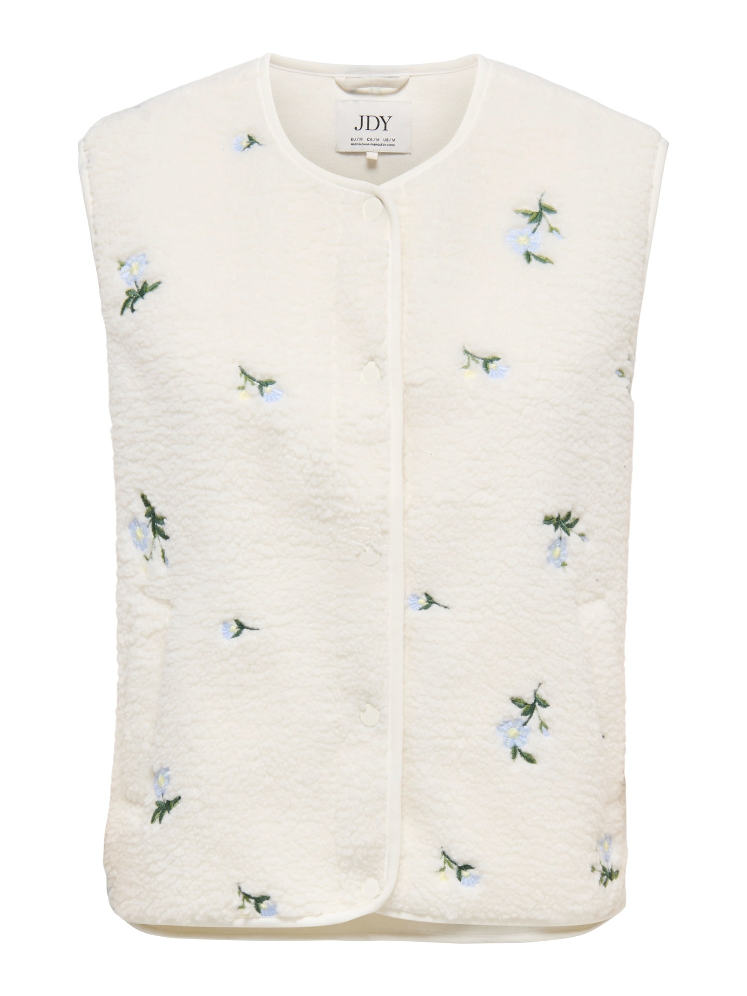 JDY Vestă JDYSIMINA albastru deschis / galben deschis / verde / alb