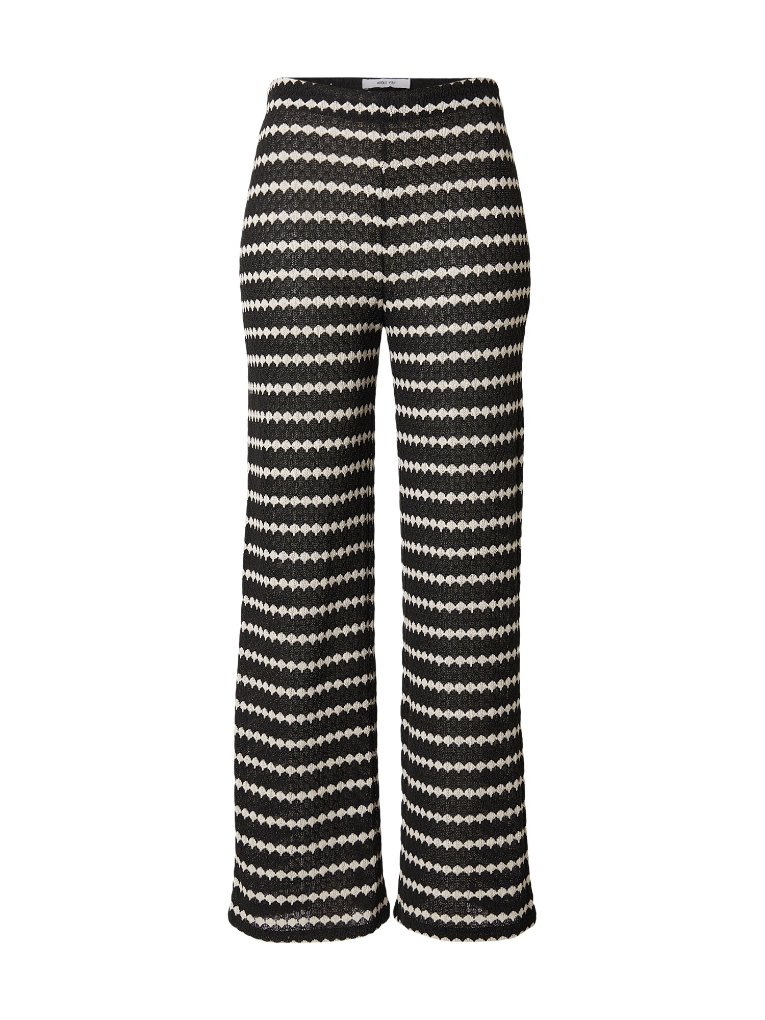 ABOUT YOU Pantaloni Natascha  crem / negru
