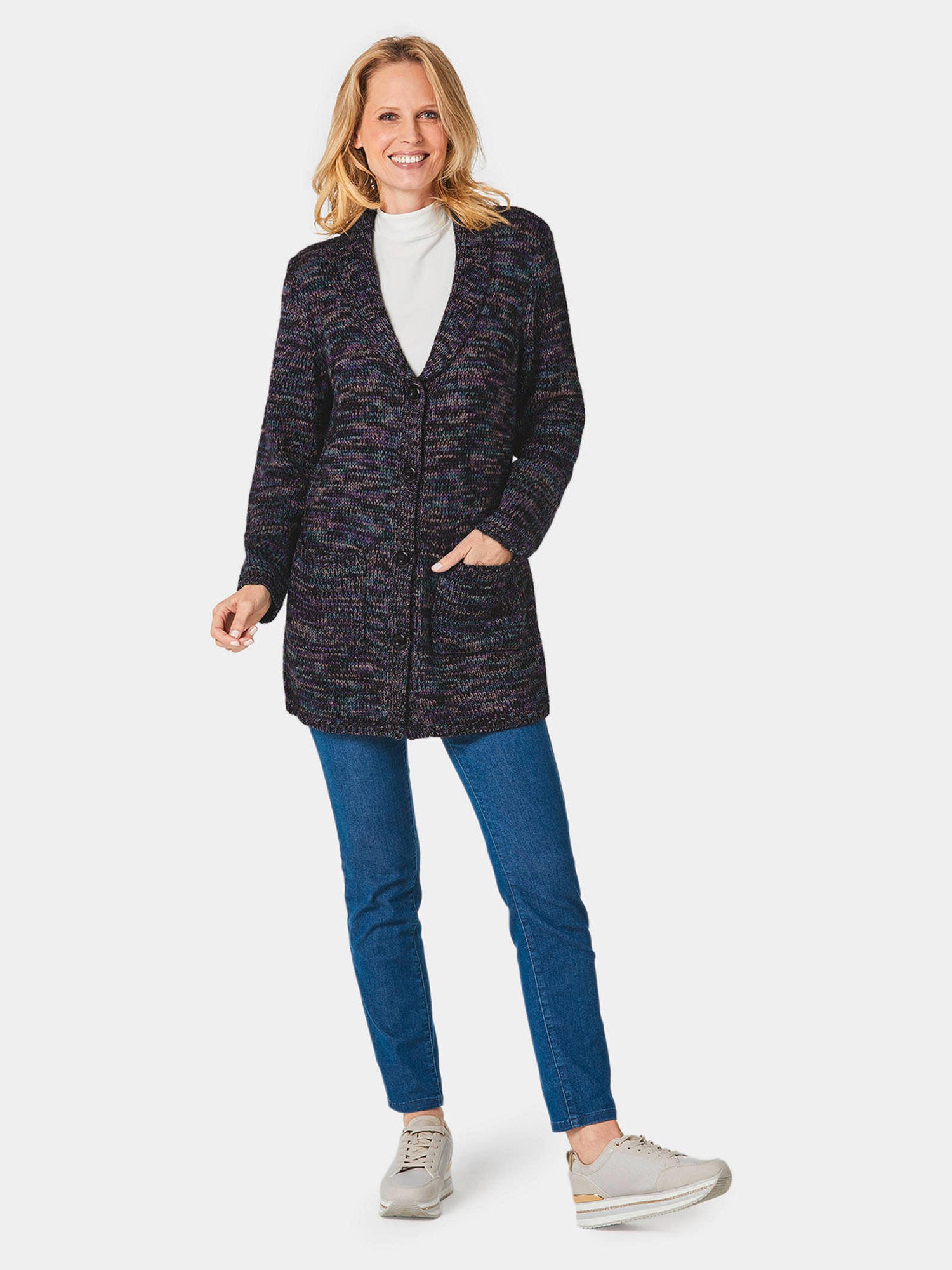 Thumbnail - Goldner Strickjacke