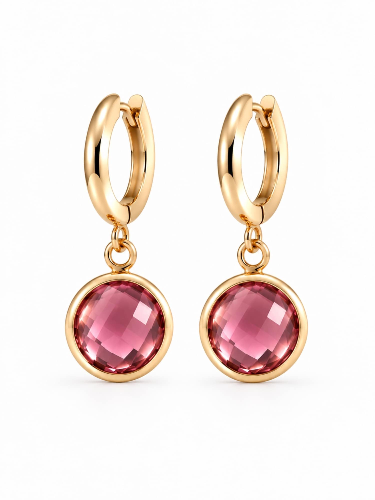 Örhängen 'Pink Halo'