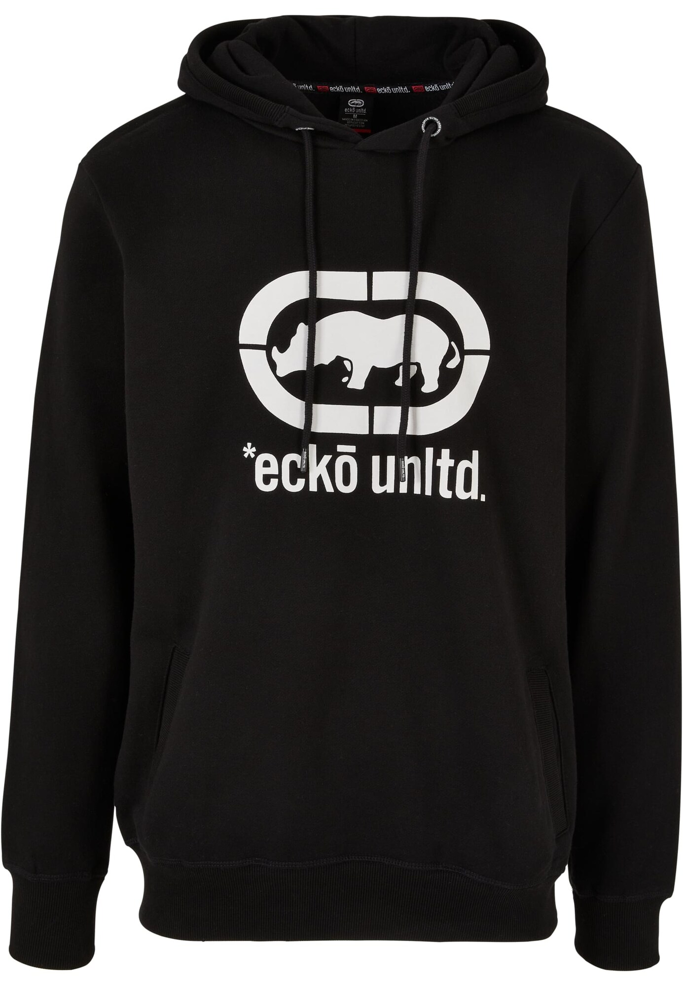 Ecko Unlimited Megztinis be užsegimo juoda / balta