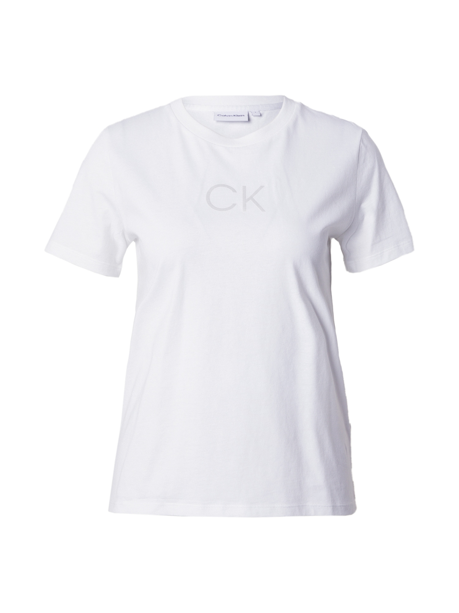 Calvin Klein Marškinėliai pilka / balta