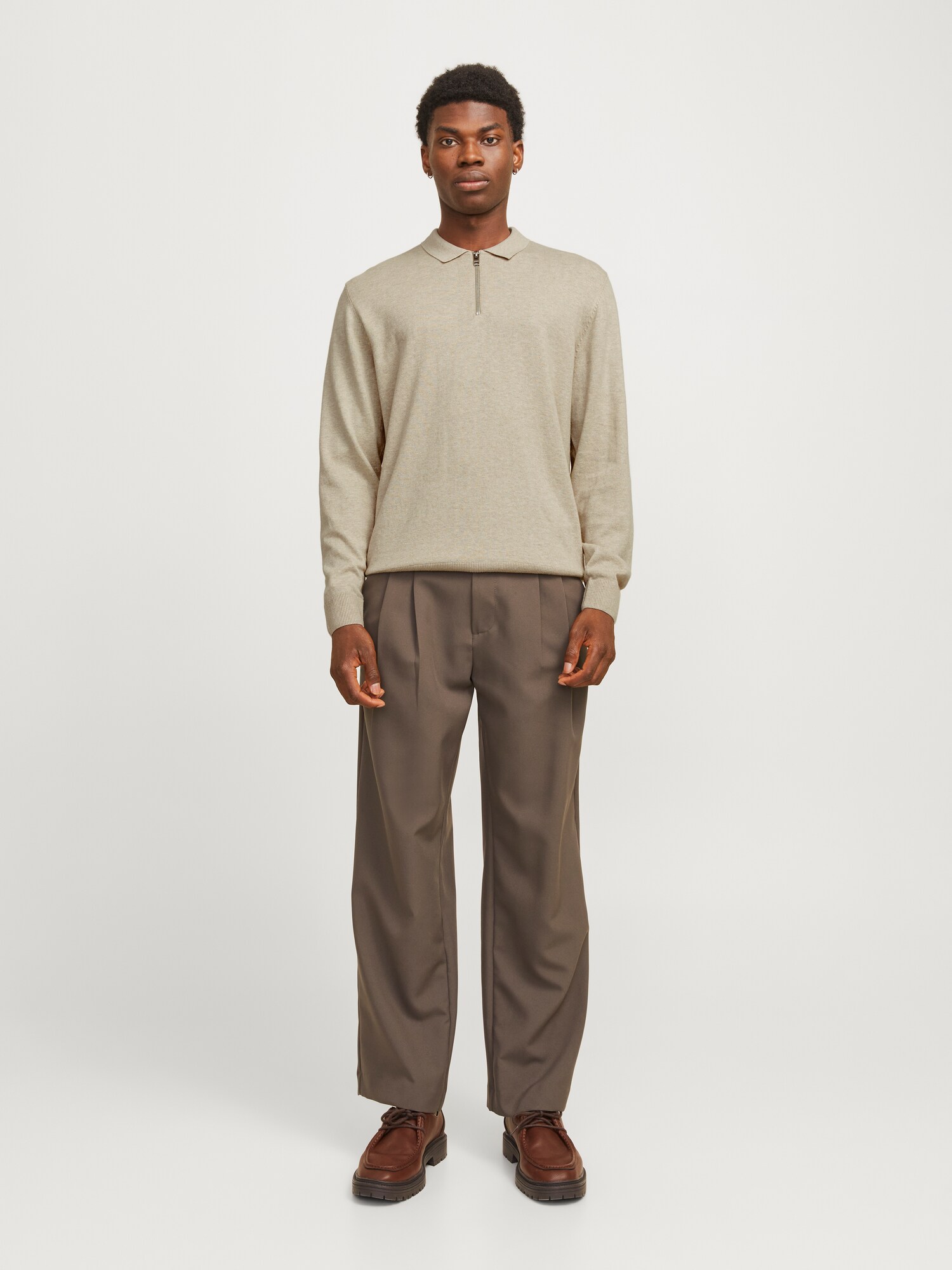 JACK & JONES Sveter 'JJEEmil' tmavošedá (obrázok 3)