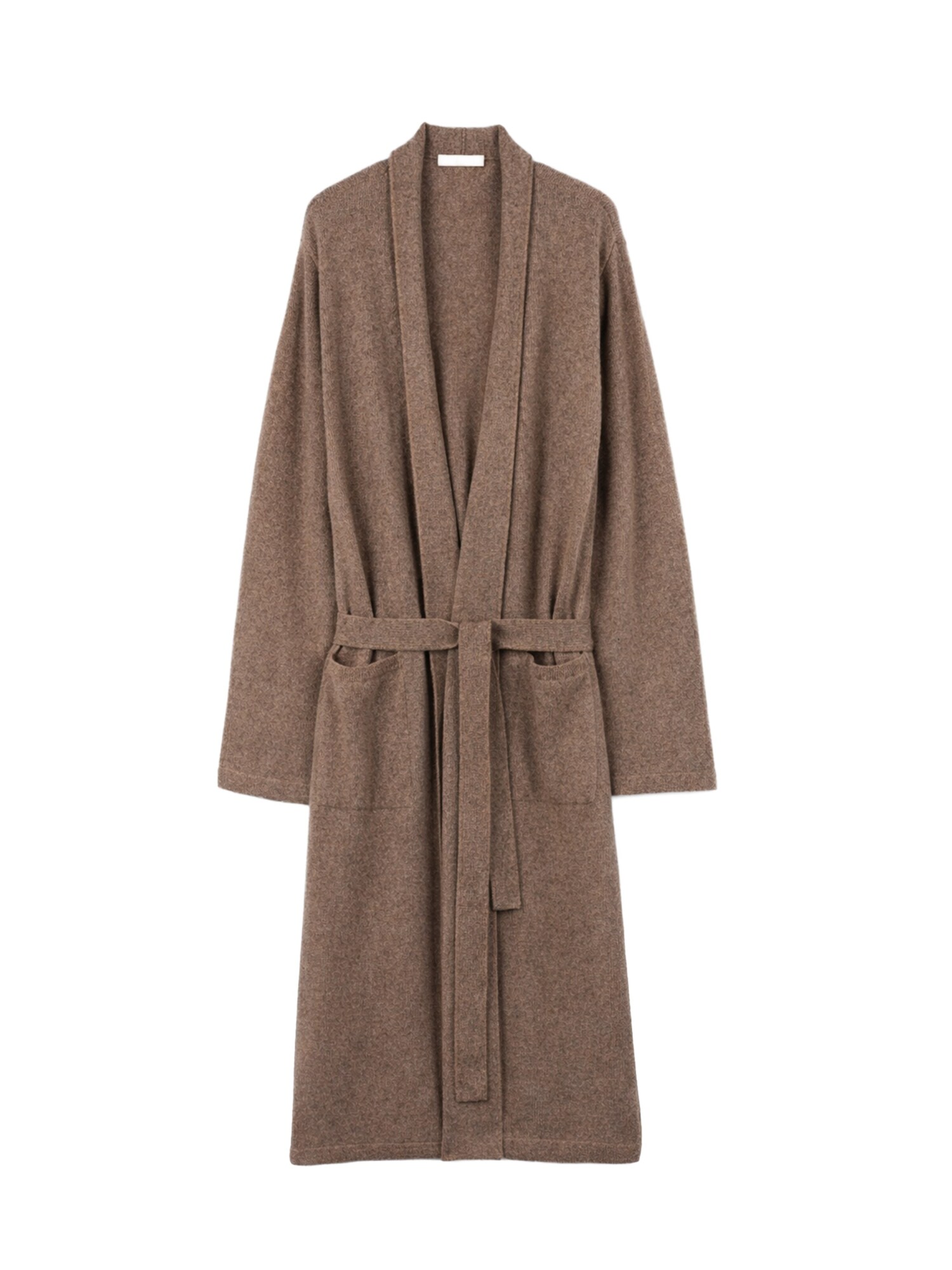 GOBI Cashmere Albornoz largo 'Men's Cashmere Robe'  taupe