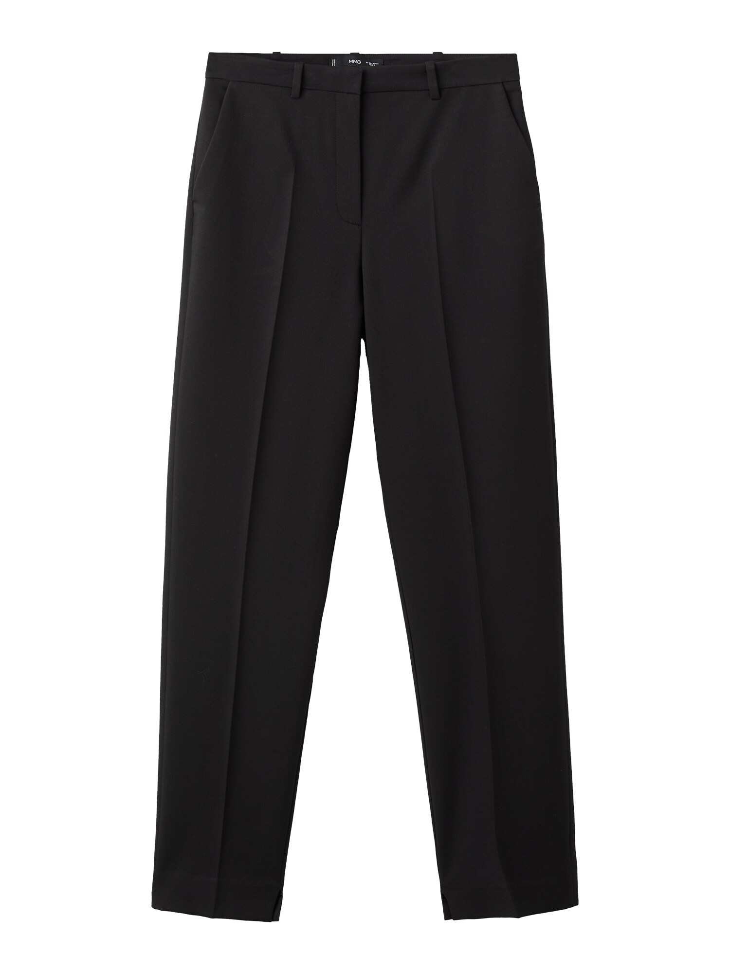 MANGO Pantaloni cu dungă BOREAL  negru