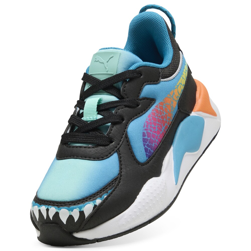 PUMA Sneakers 'Monster Trucks RS-X' Jungen Größe 27.5 blau / orange / fuchsia / schwarz