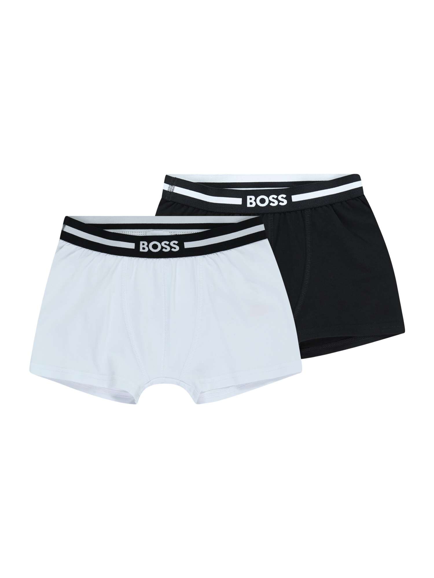 BOSS Kidswear Долни гащи  черно / бяло