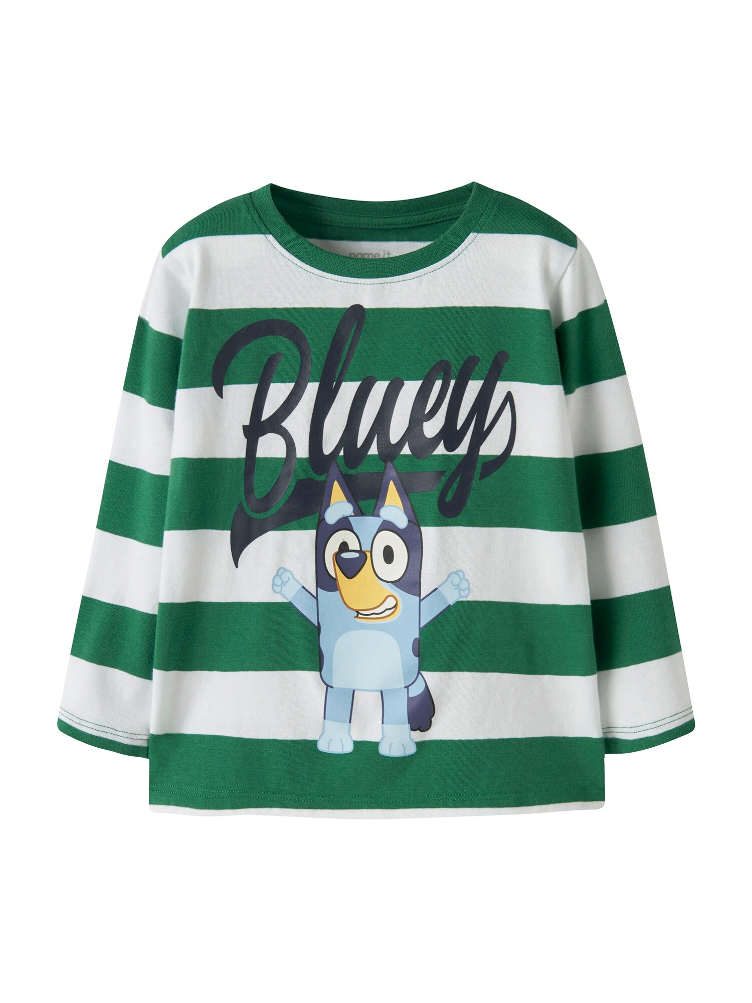Name It Shirt 'NMMJustin Bluey' Nachtblauw / Lichtblauw / Groen / Wit
