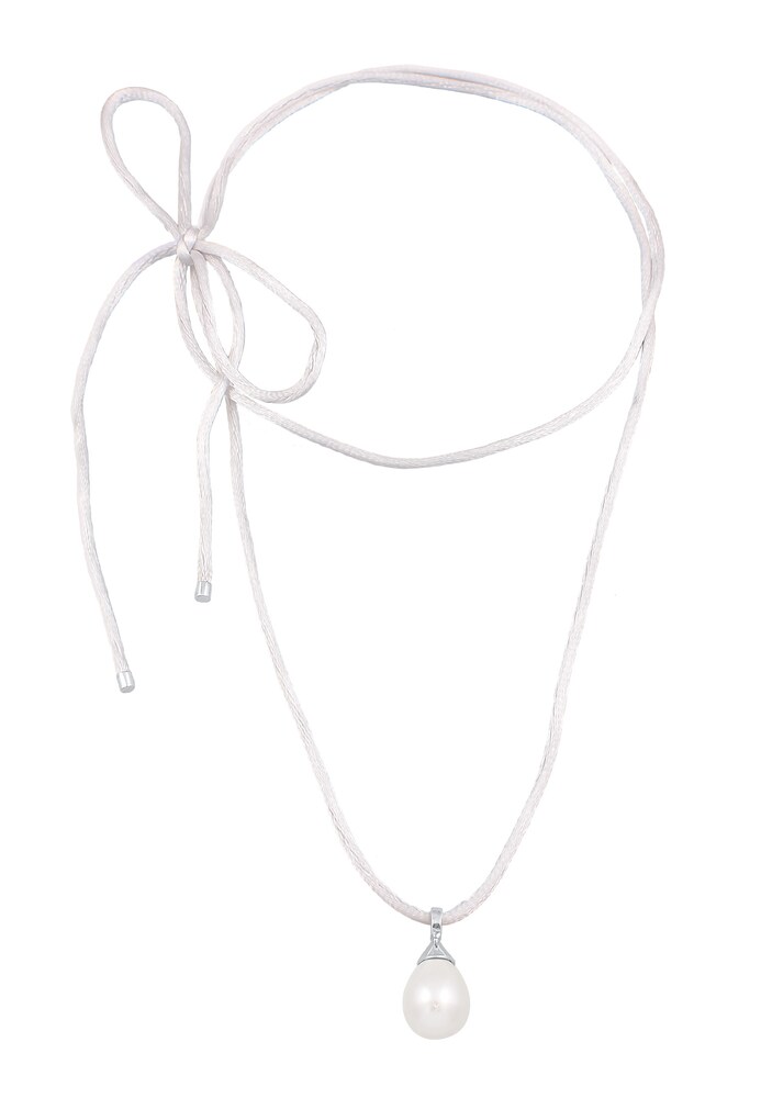 ELLI Kette Damen Größe 36 silber / perlweiß