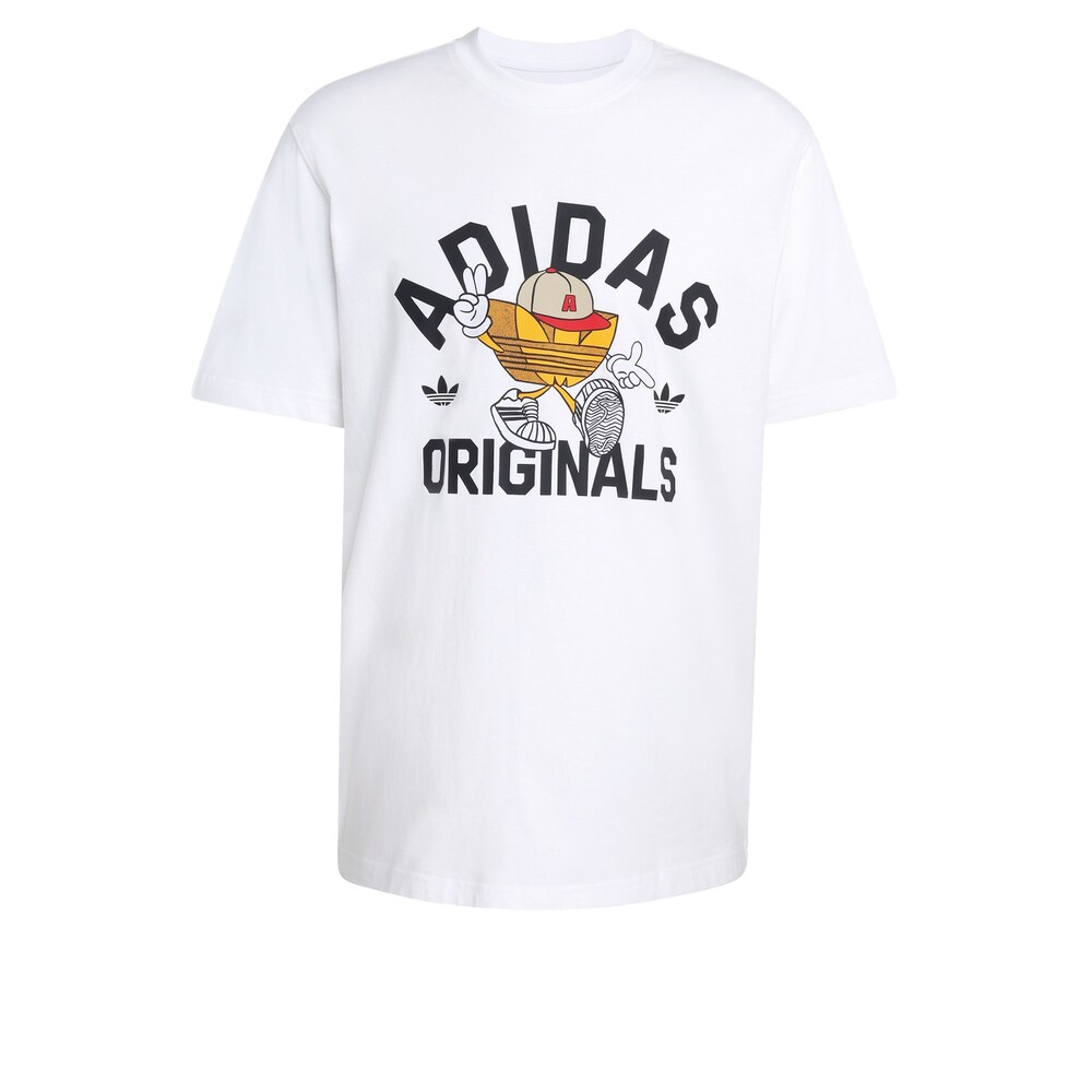 ADIDAS ORIGINALS T-Shirt 'Trefoil Series' Herren Größe XL gelb / schwarz / weiß