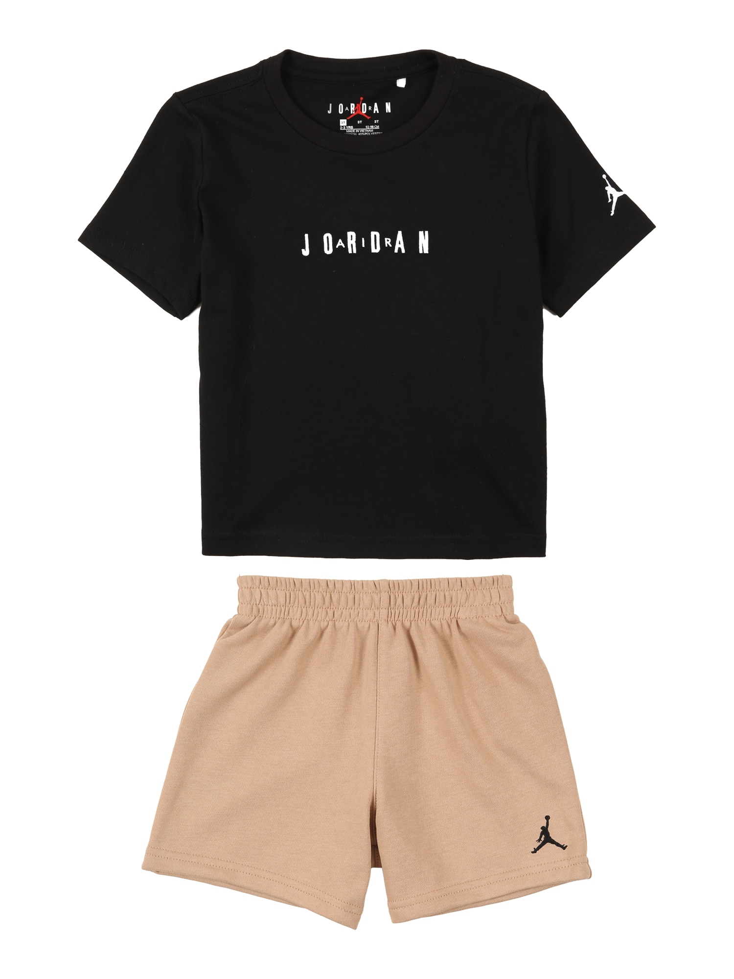 Jordan Tréningový komplet  piesková / čierna / biela