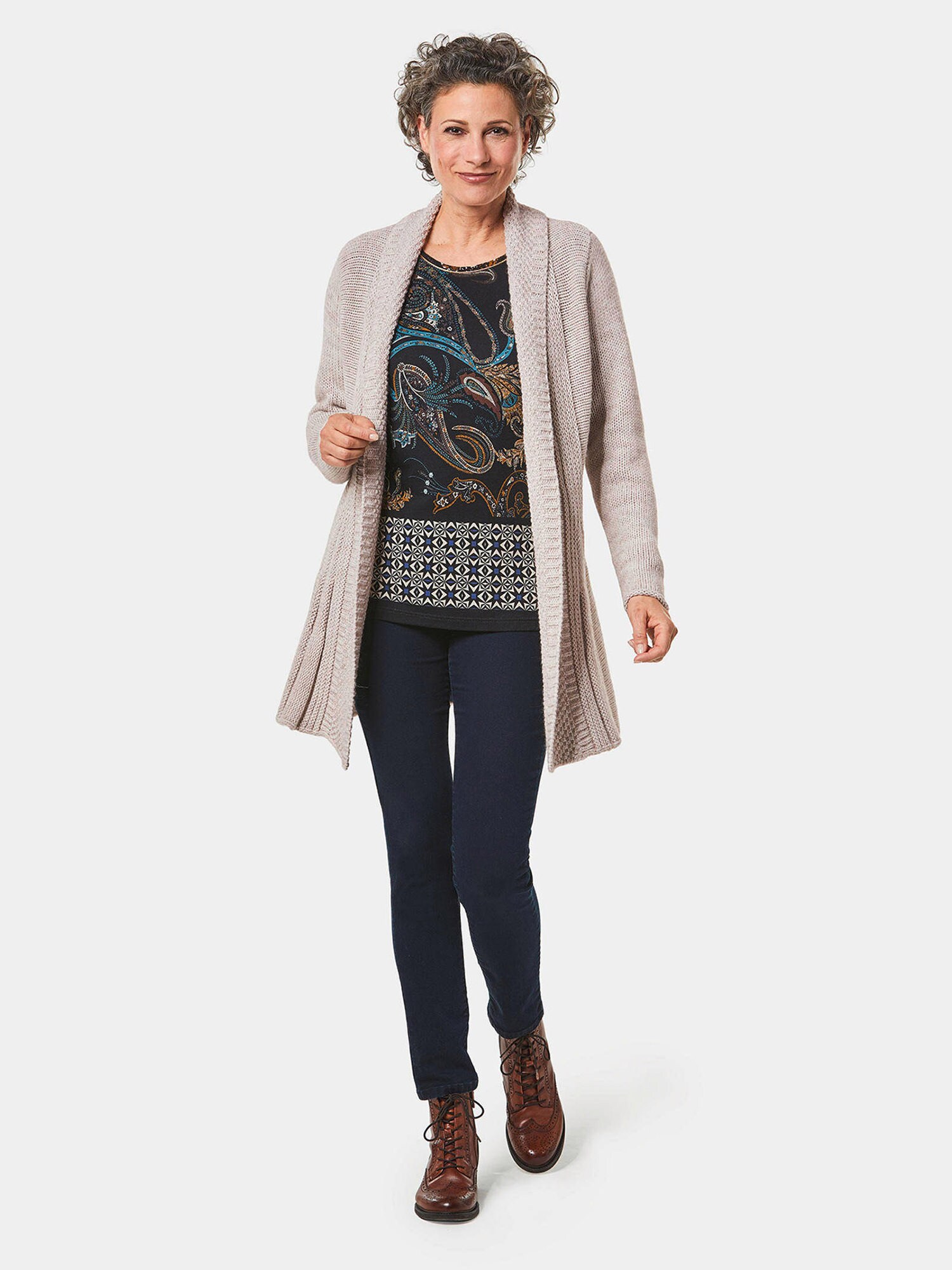 Thumbnail - Goldner Strickjacke