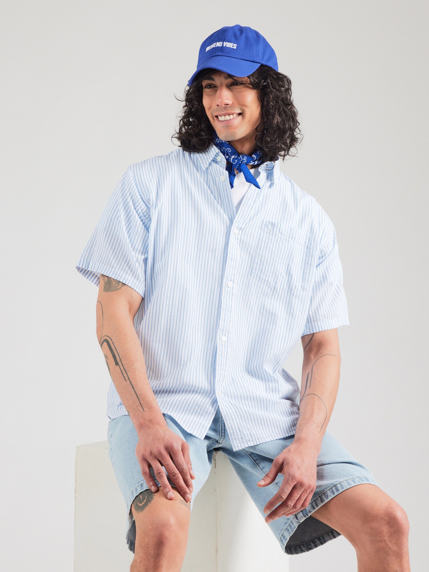 Carhartt WIP Ing 'Phelps'  világoskék / fehér termék 2. képe