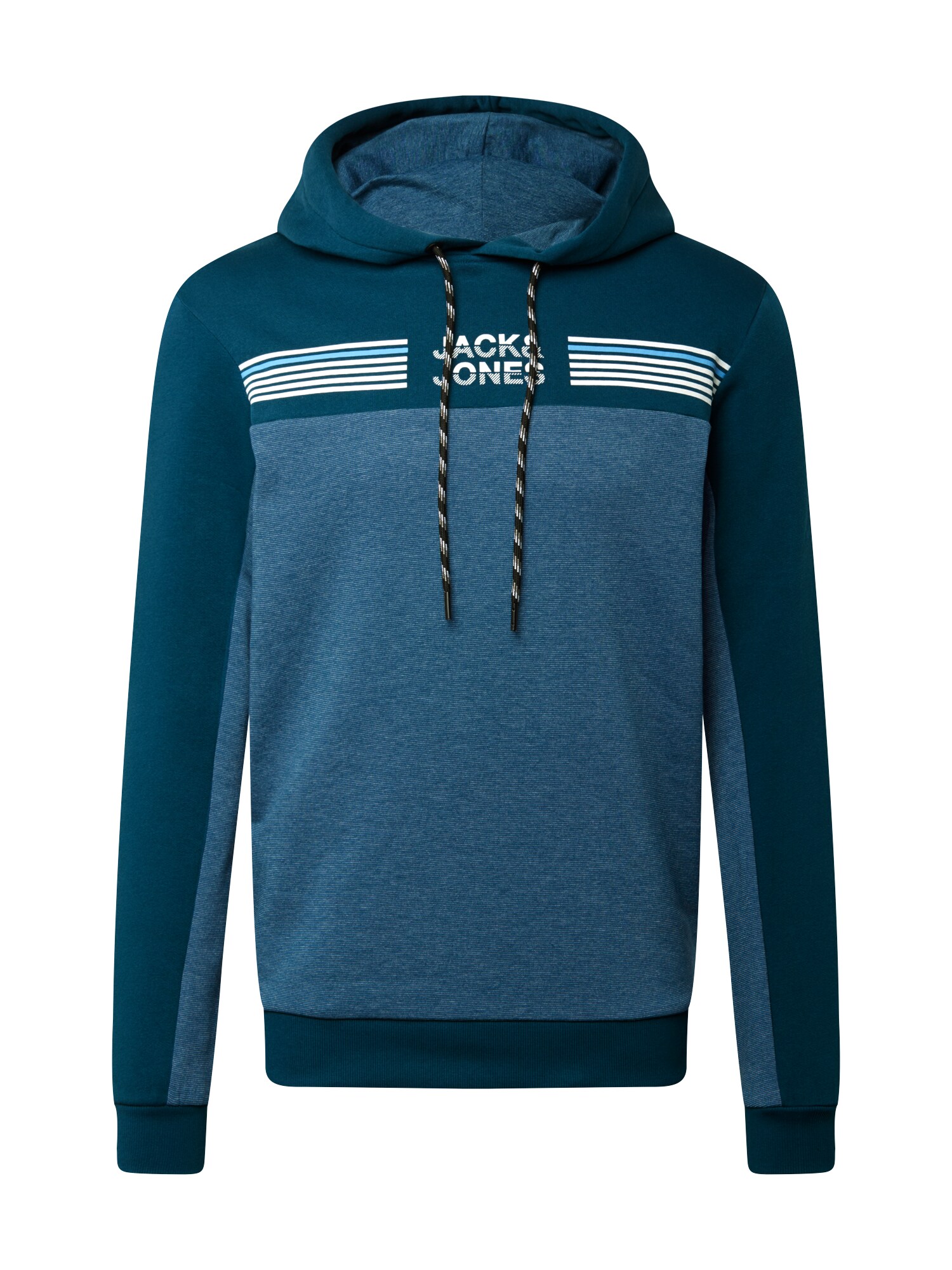 JACK & JONES Megztinis be užsegimo 'CARGO'  mėlyna / margai mėlyna