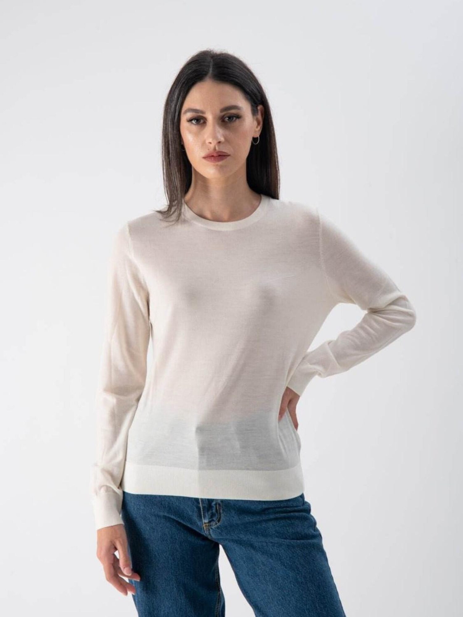 MND Camiseta 'Lightweight Wool'  blanco