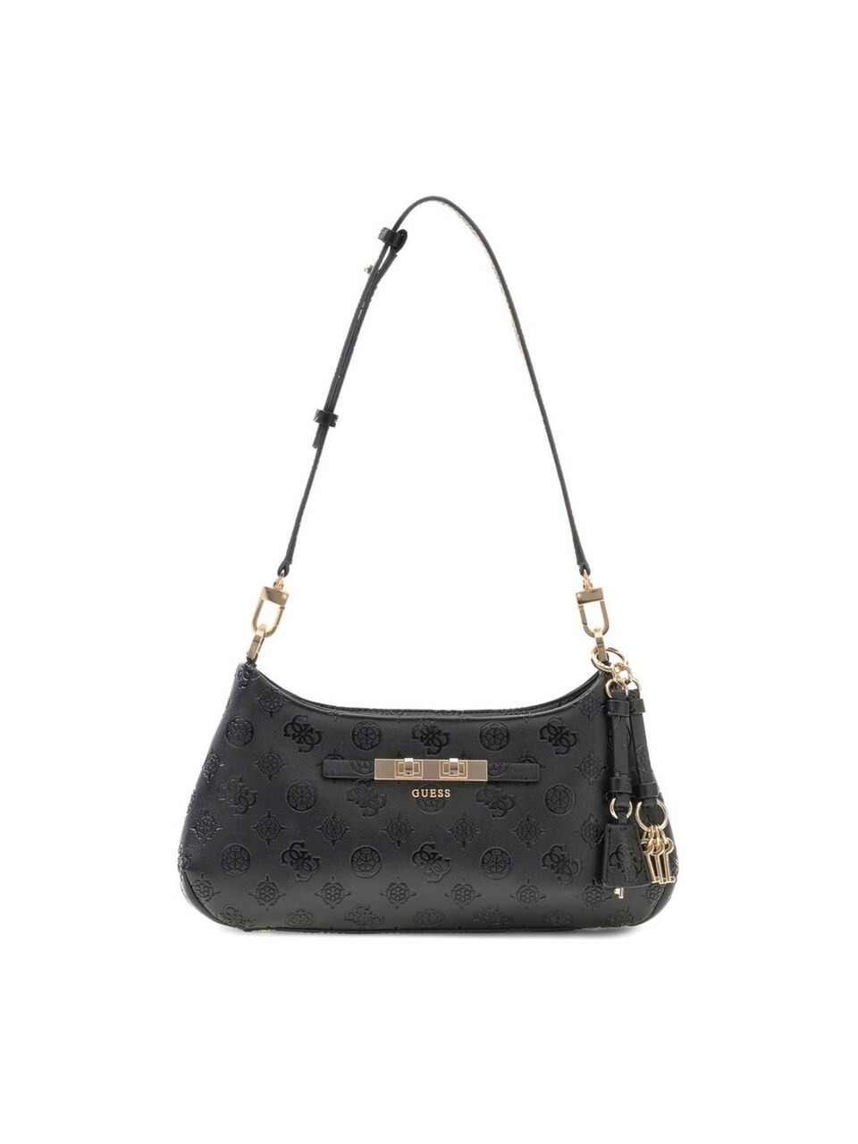 Axelremsväska 'Guess Sac Bandoulière Carmella Black Logo'