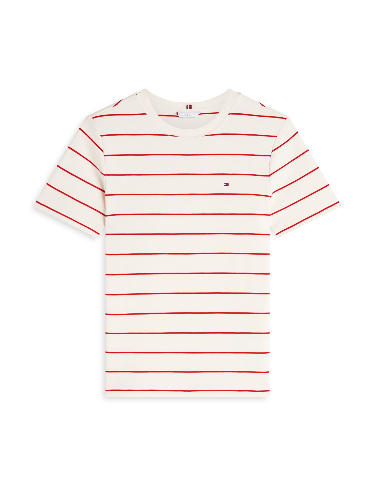 TOMMY HILFIGER Tricou CODY  roșu / alb