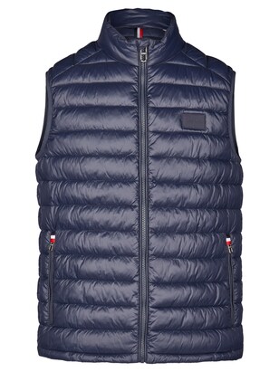 HECHTER PARIS Bodywarmer Donkerblauw / Bloedrood / Wit