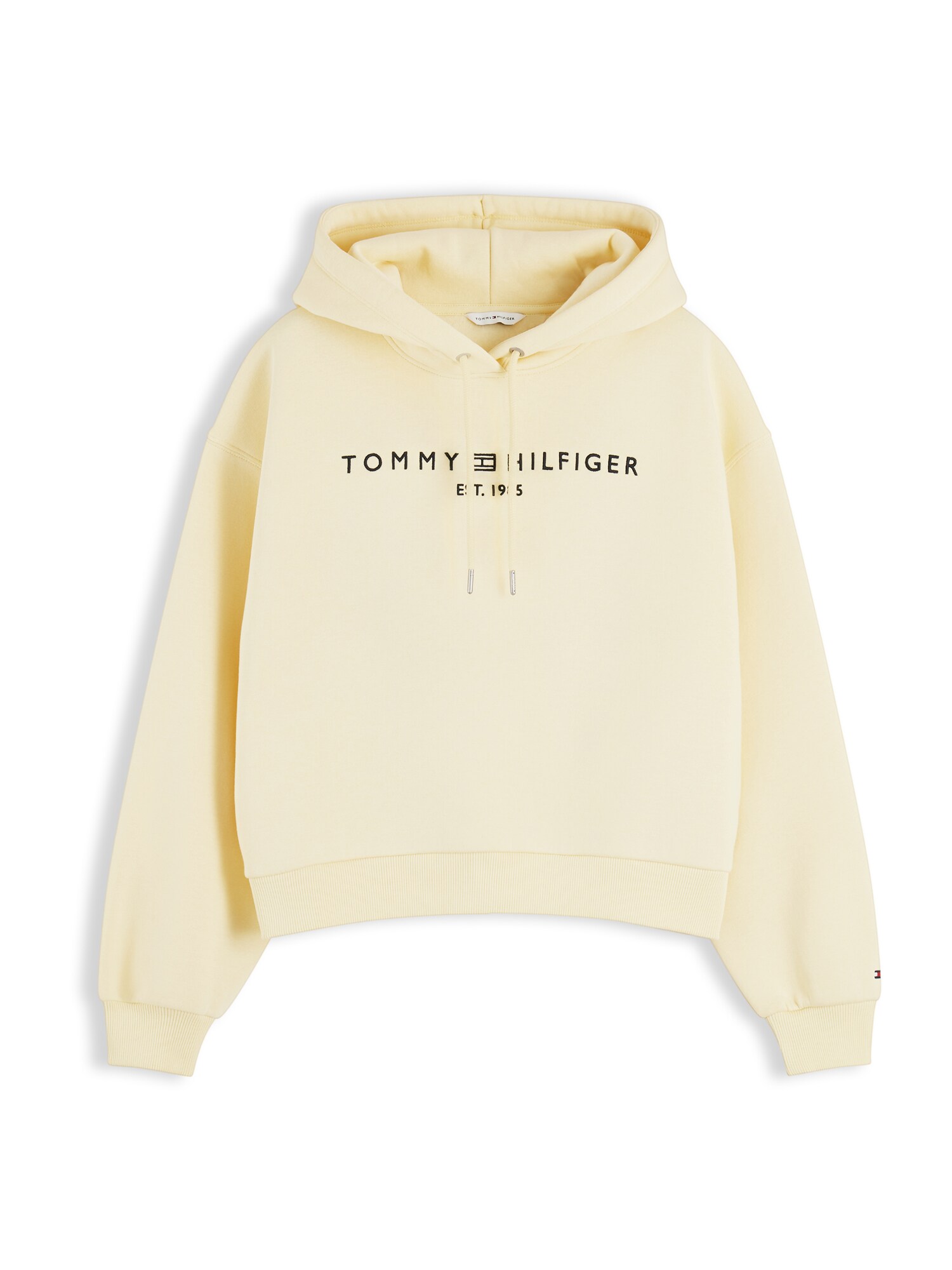 TOMMY HILFIGER Mikina  svetložltá / čierna