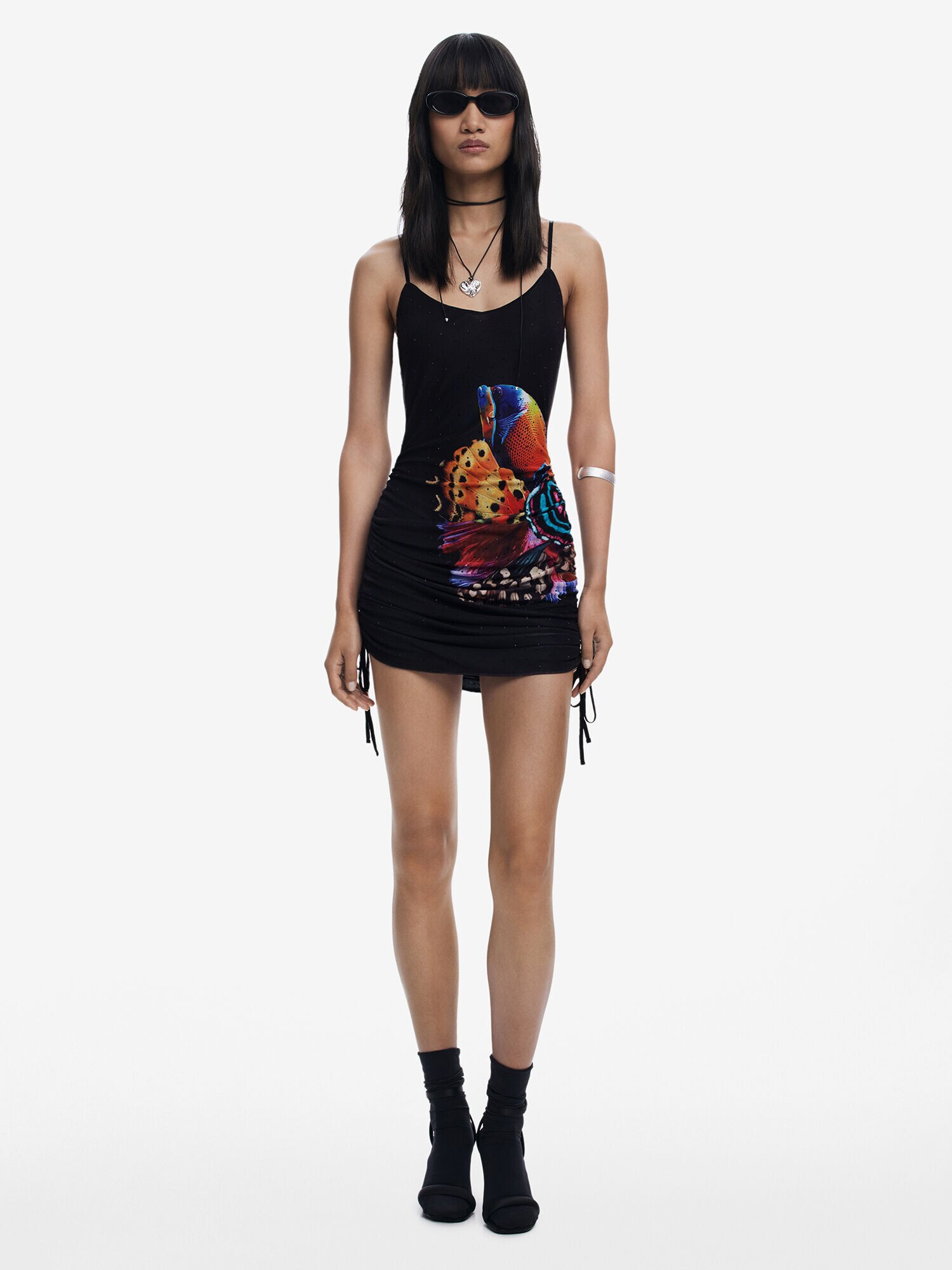 Desigual Ruha  narancs / rózsaszín / fekete termék 2. képe
