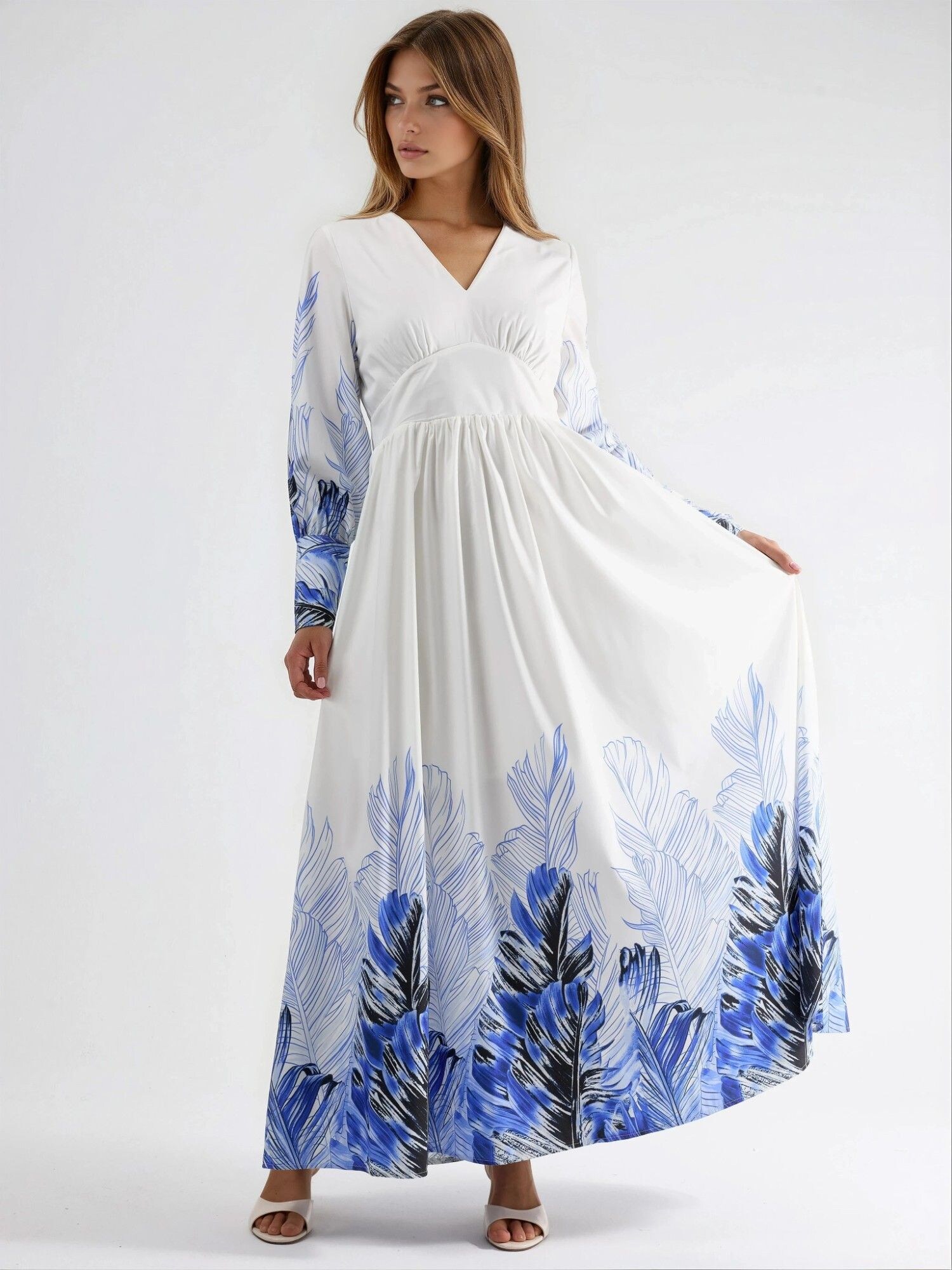 MSN Collection Abito  blu / nero / bianco