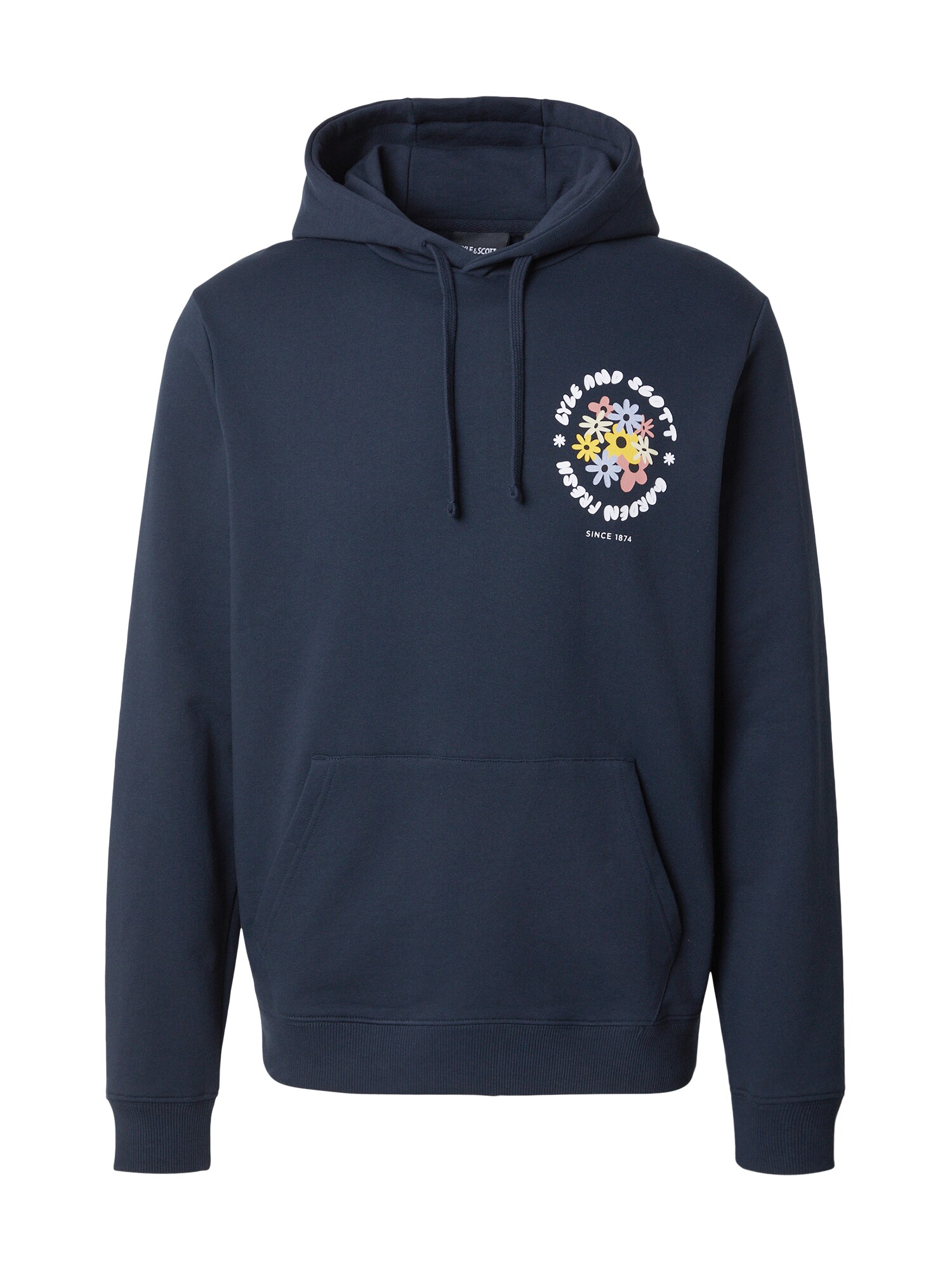 Lyle & Scott Sweater majica  mornarsko plava / svijetloplava / žuta / bijela