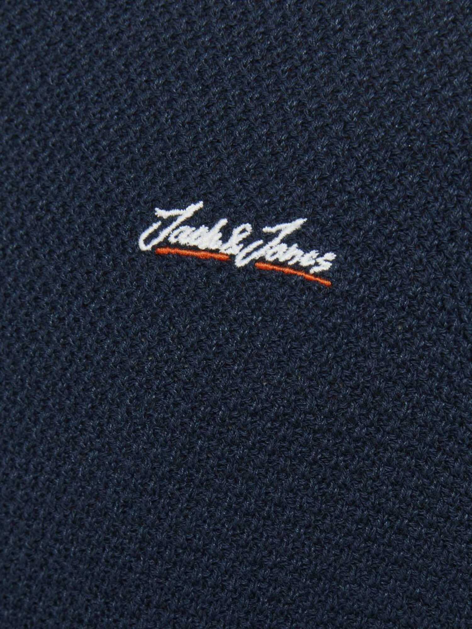 JACK & JONES Sveter 'Paul Tons' tmavomodrá / oranžová / biela (obrázok 5)