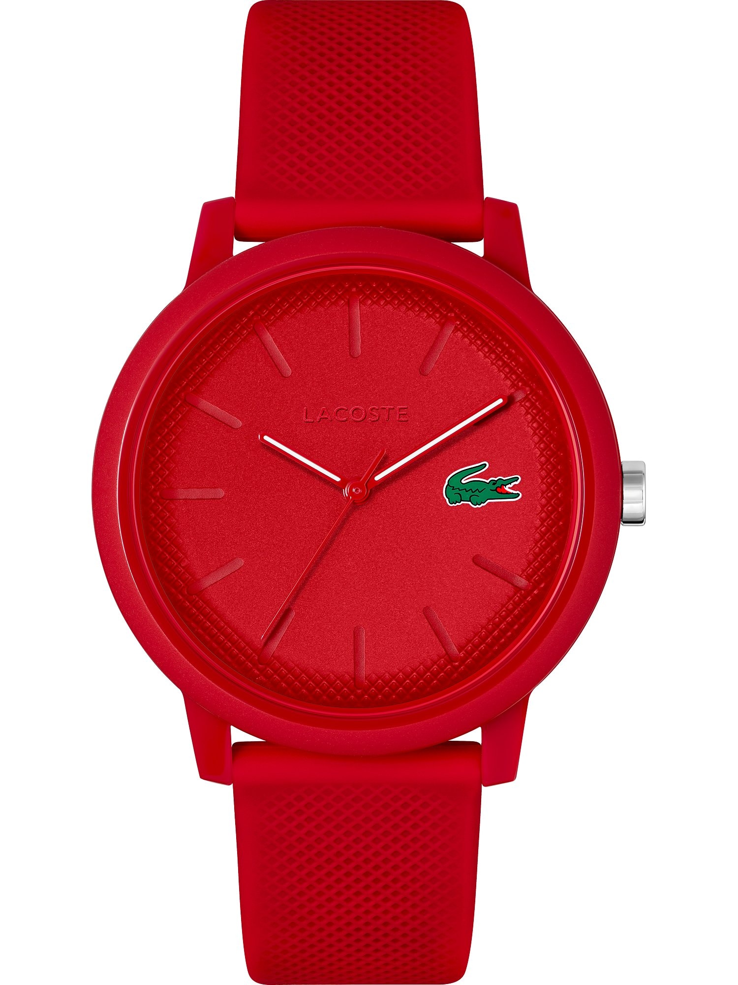 LACOSTE Analoginis (įprasto dizaino) laikrodis žalia / raudona