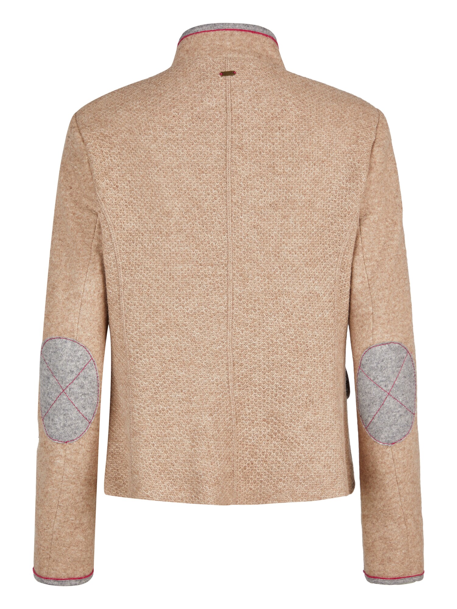 Thumbnail - White Label Stehkragenjacke in Strickoptik mit Einfass an Kragen, Länge Gr. 38 ca. 58 cm