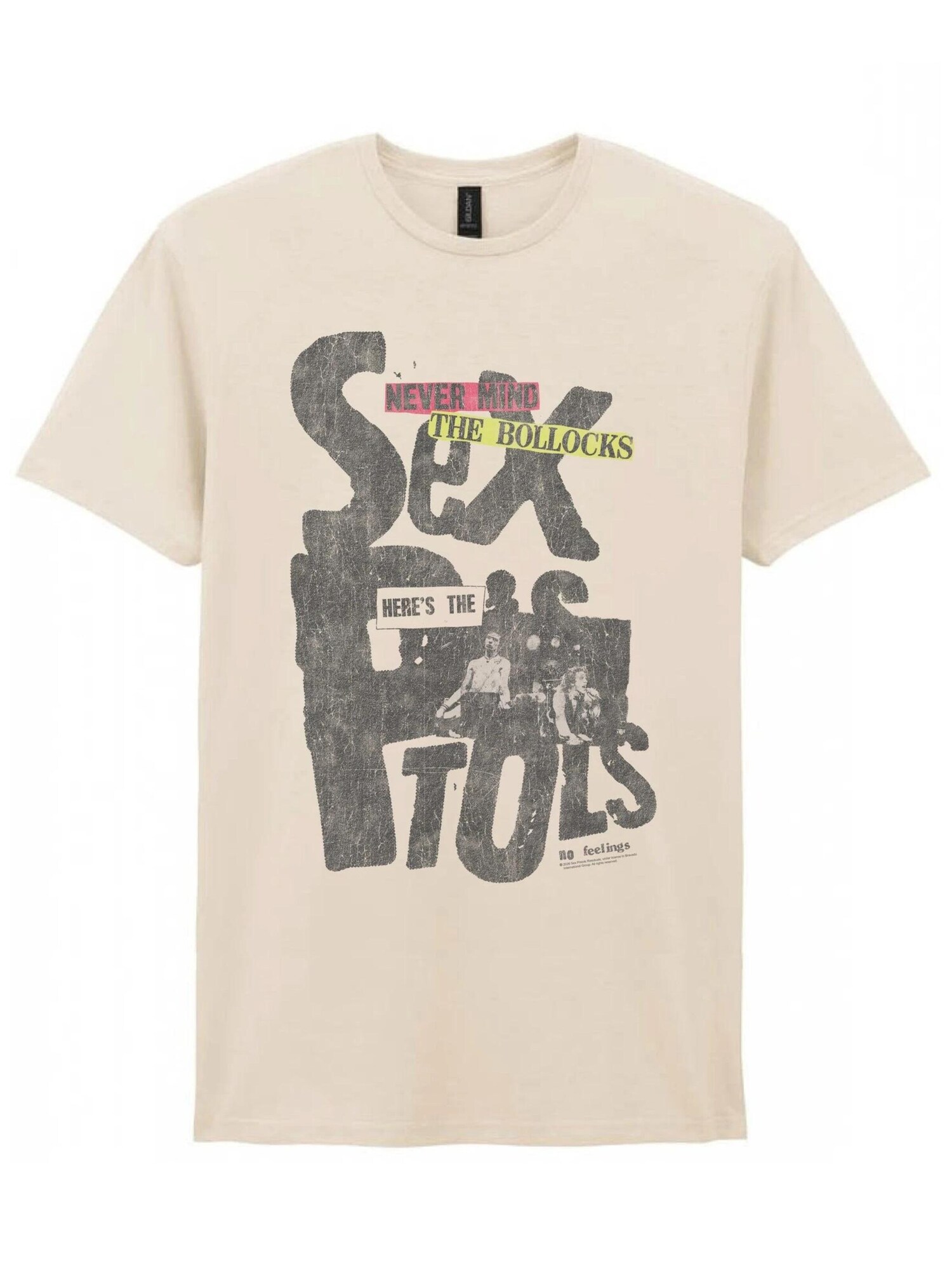 Sex Pistols Camiseta 'Sex Pistols Here¨s The Sex Pistols T-Shirt' blanco natural – imagen 1
