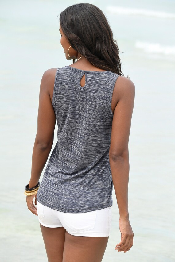 BEACH TIME, Top, szürke, 8 kép a 9 közül