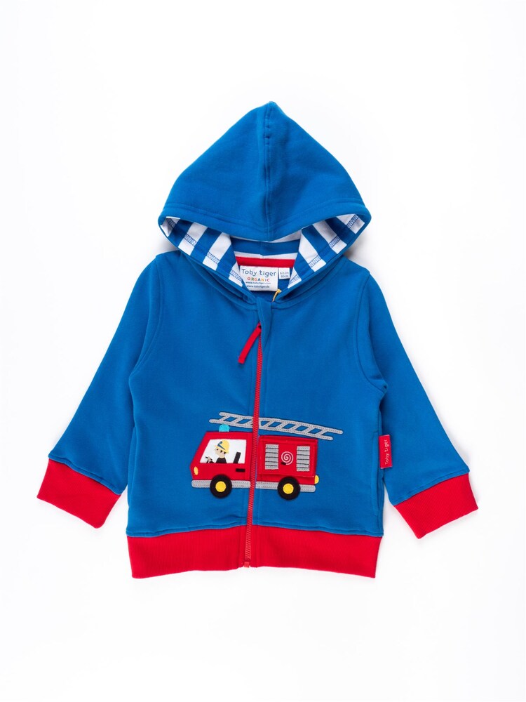 Toby Tiger Sweatjacke Jungen Größe 128 blau