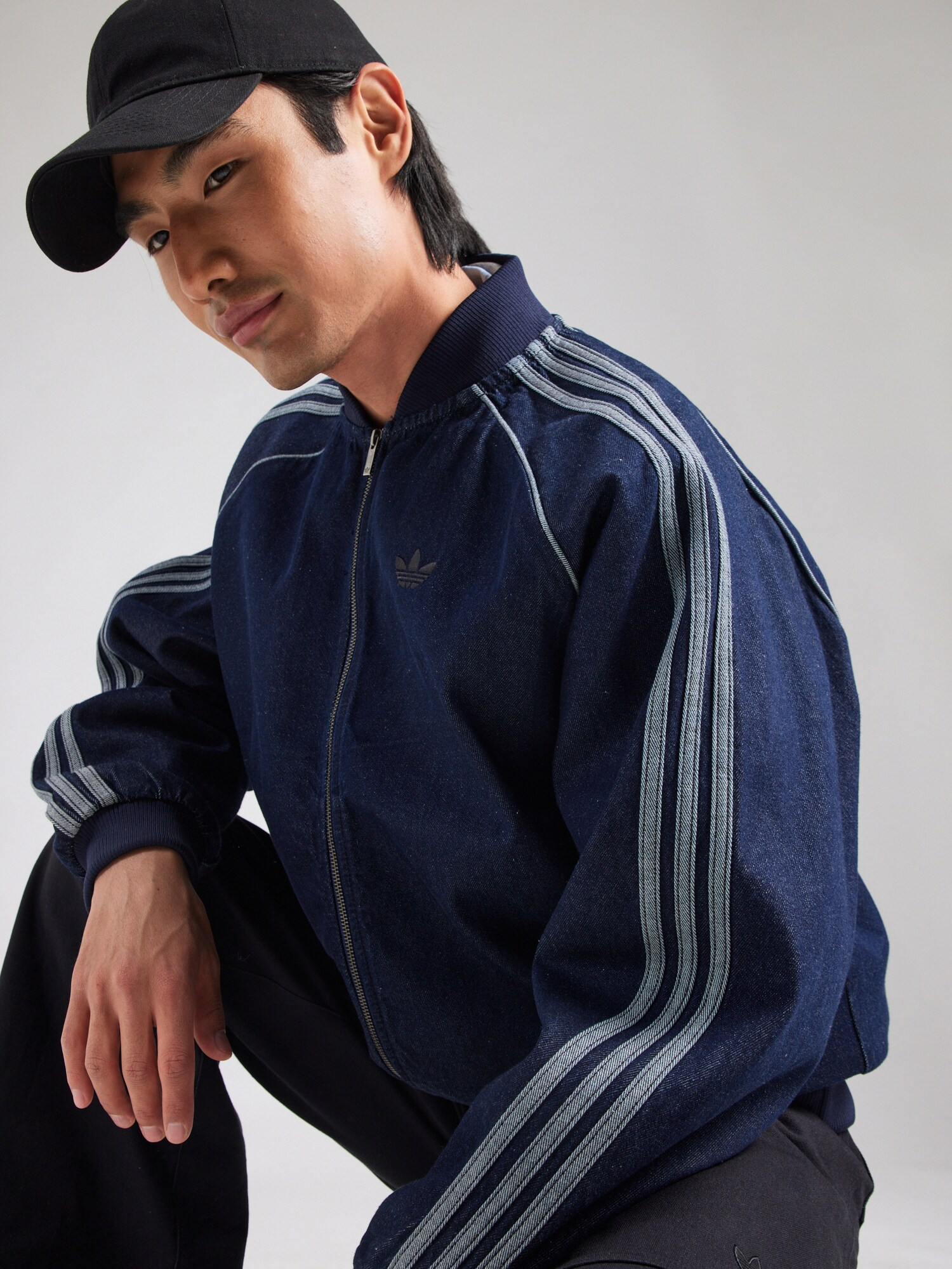 ADIDAS ORIGINALS Prechodná bunda 'SST Adicolor' modrá denim / svetlomodrá (obrázok 5)
