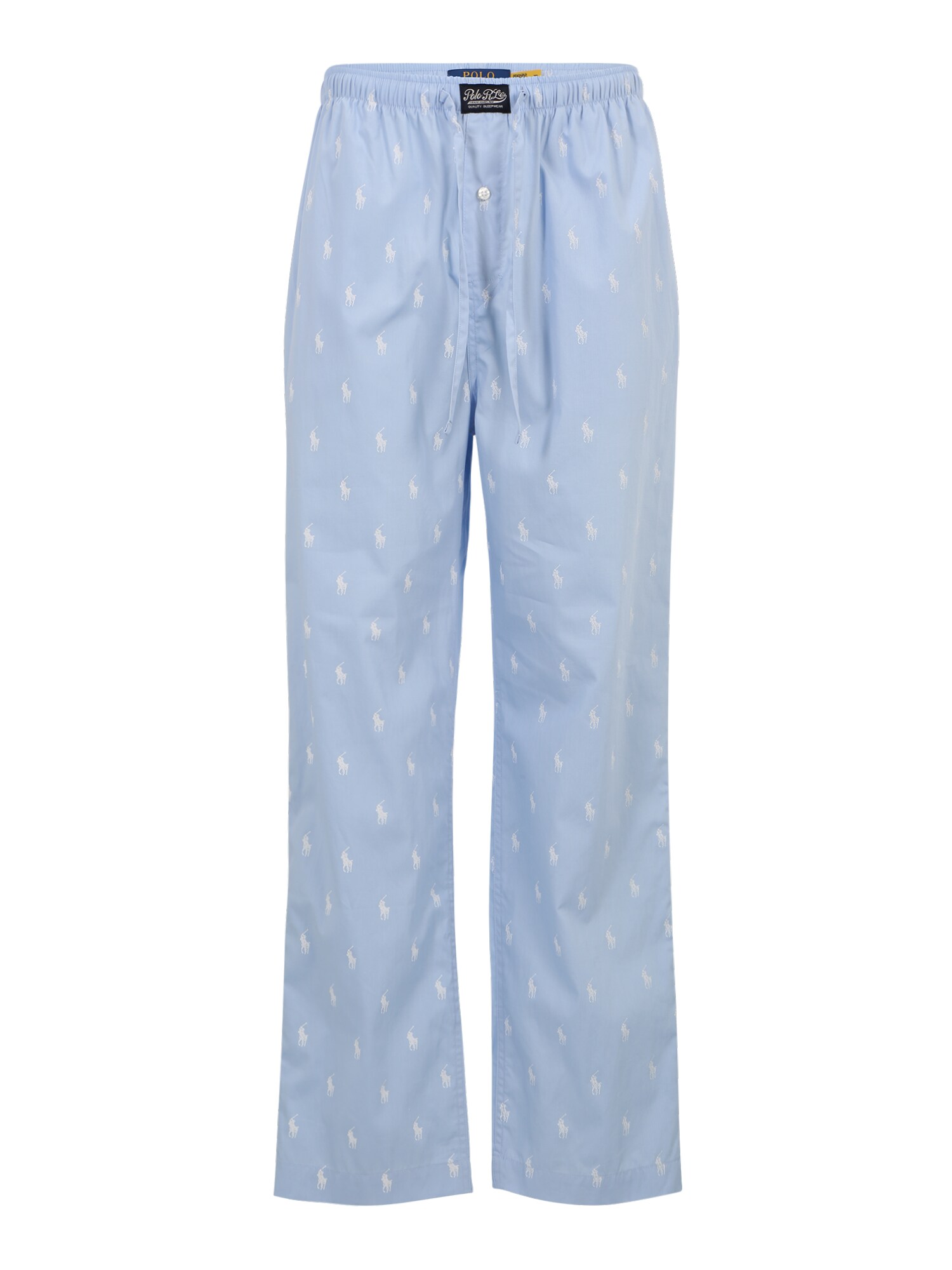 Polo Ralph Lauren Панталон пижама  светлосиньо / бяло