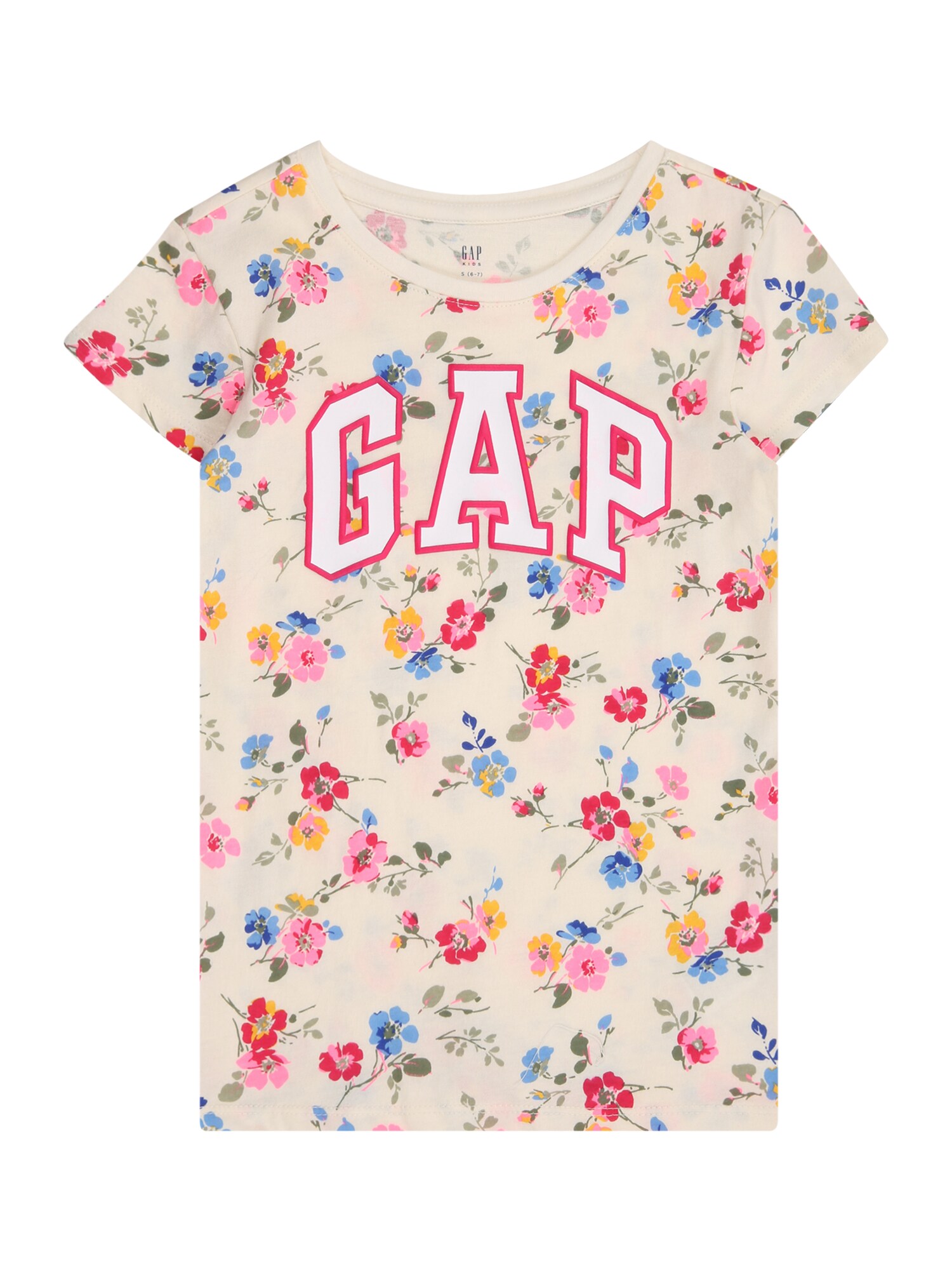 GAP Póló  rózsaszín / magenta / fehér / gyapjúfehér akciós termékkép 1