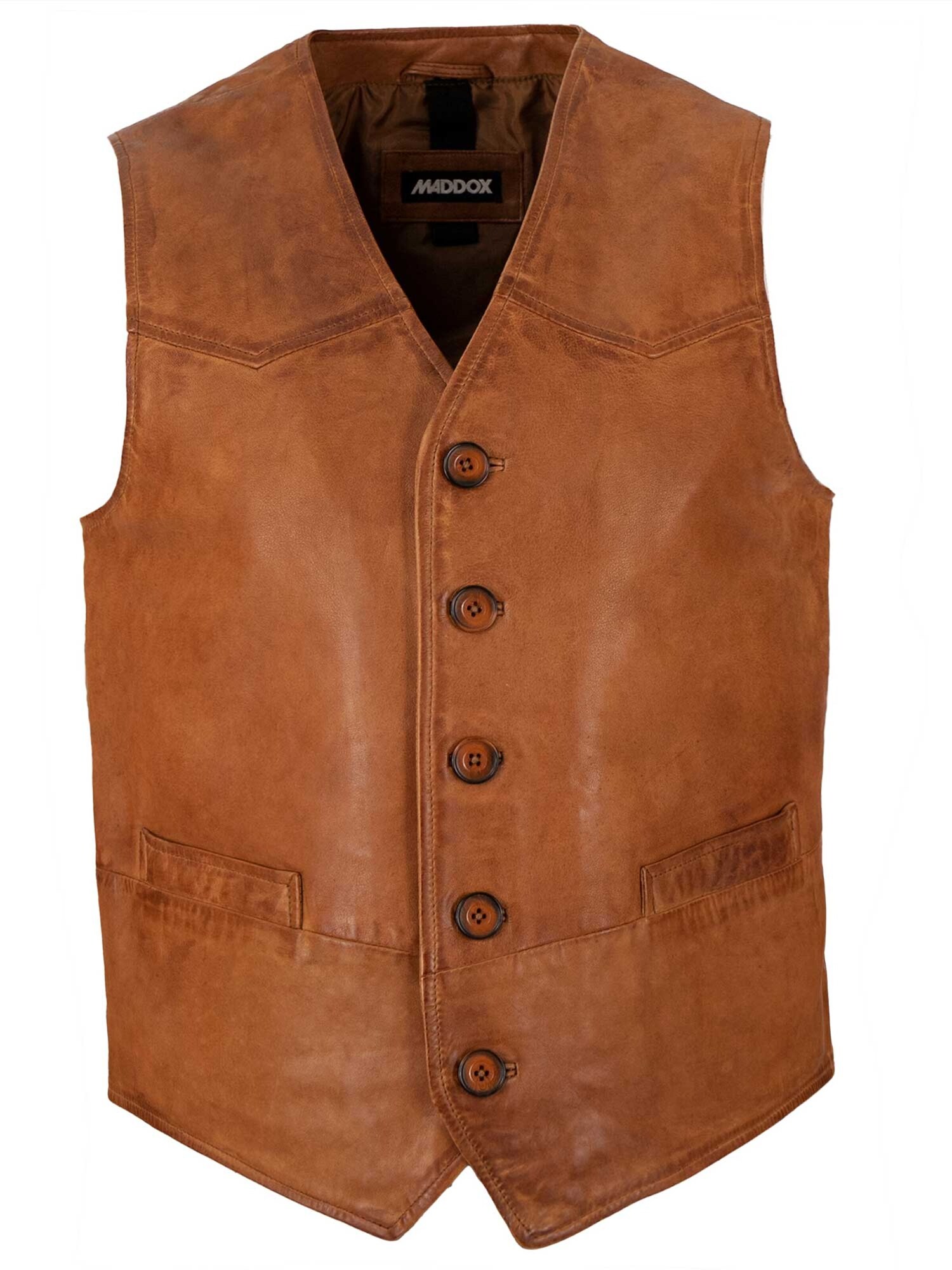 MADDOX Chaleco 'Emilio'  cognac