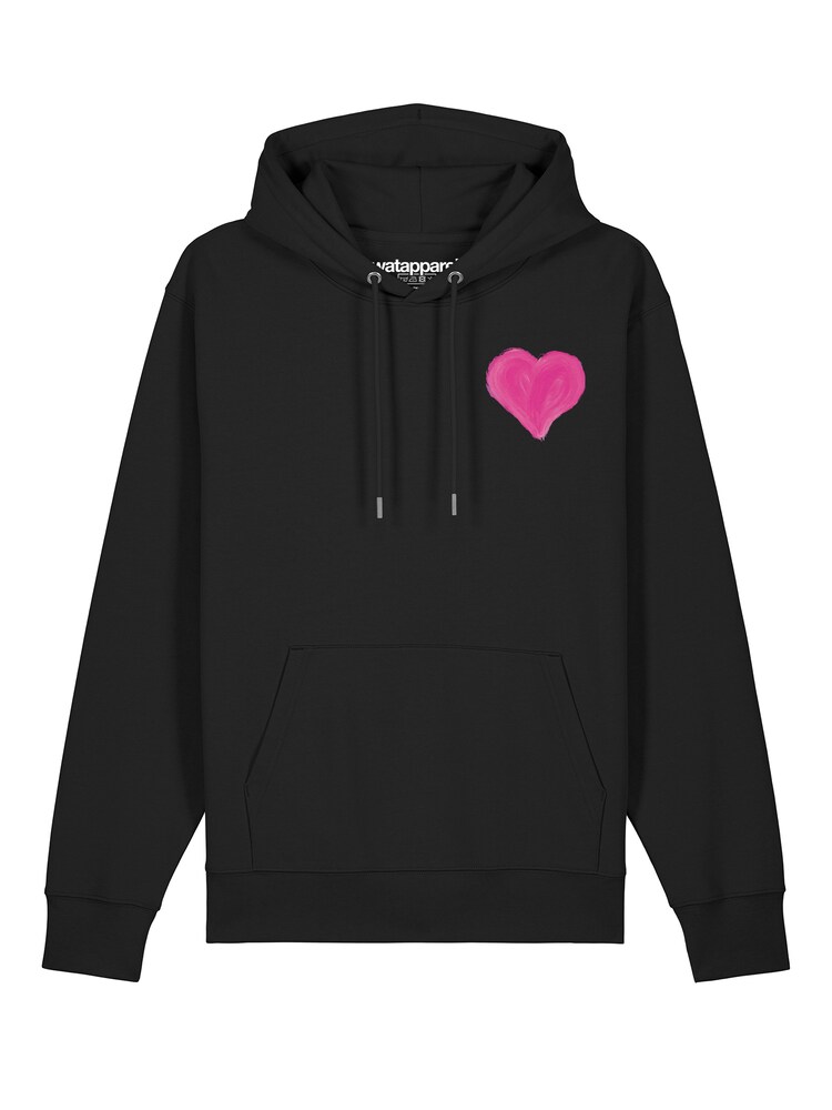 Watapparel Sweatshirt ' Pink Heart ' Herren Größe 5XL pink / schwarz