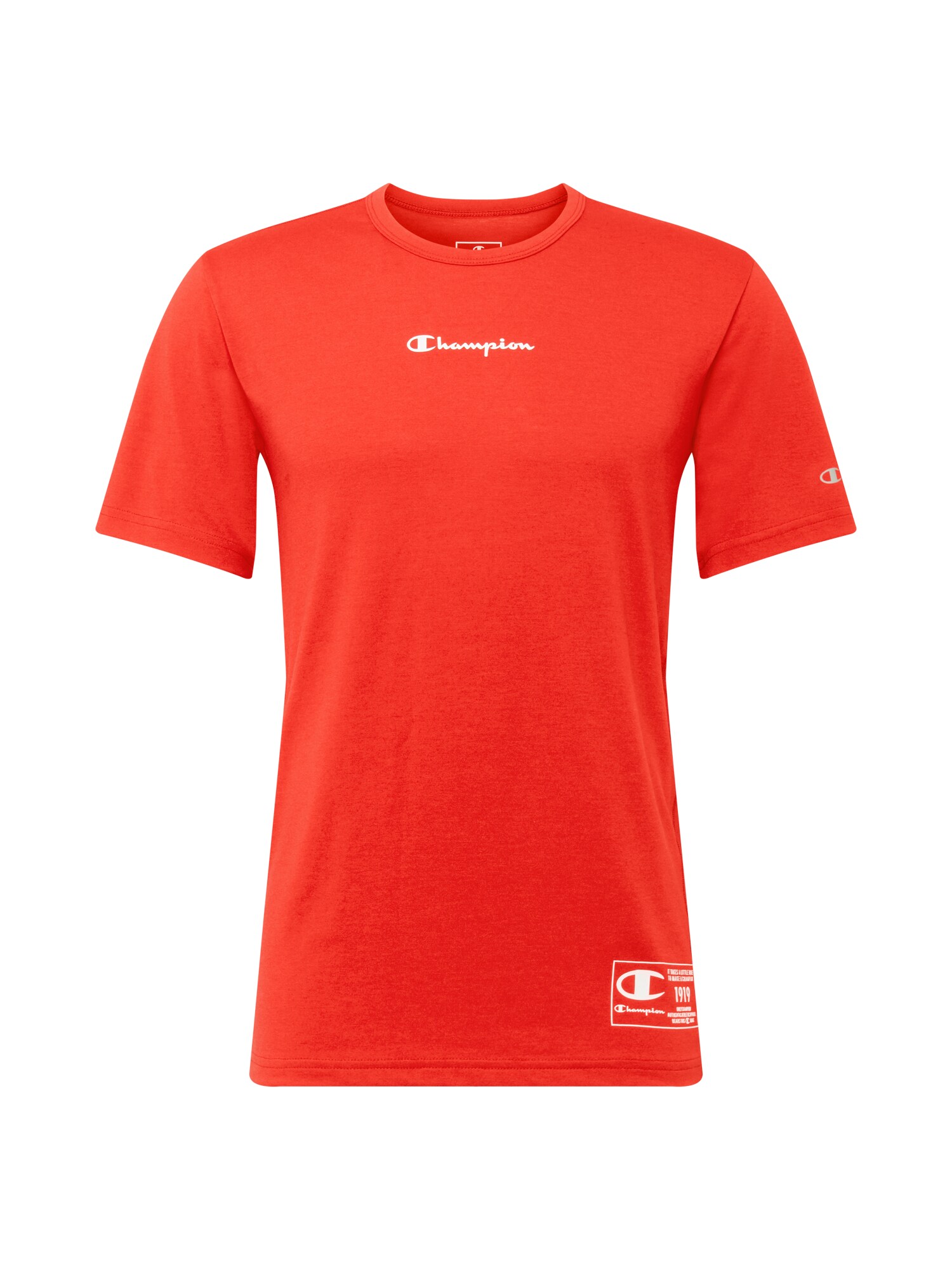 Champion Authentic Athletic Apparel Sportiniai marškinėliai  raudona / balta