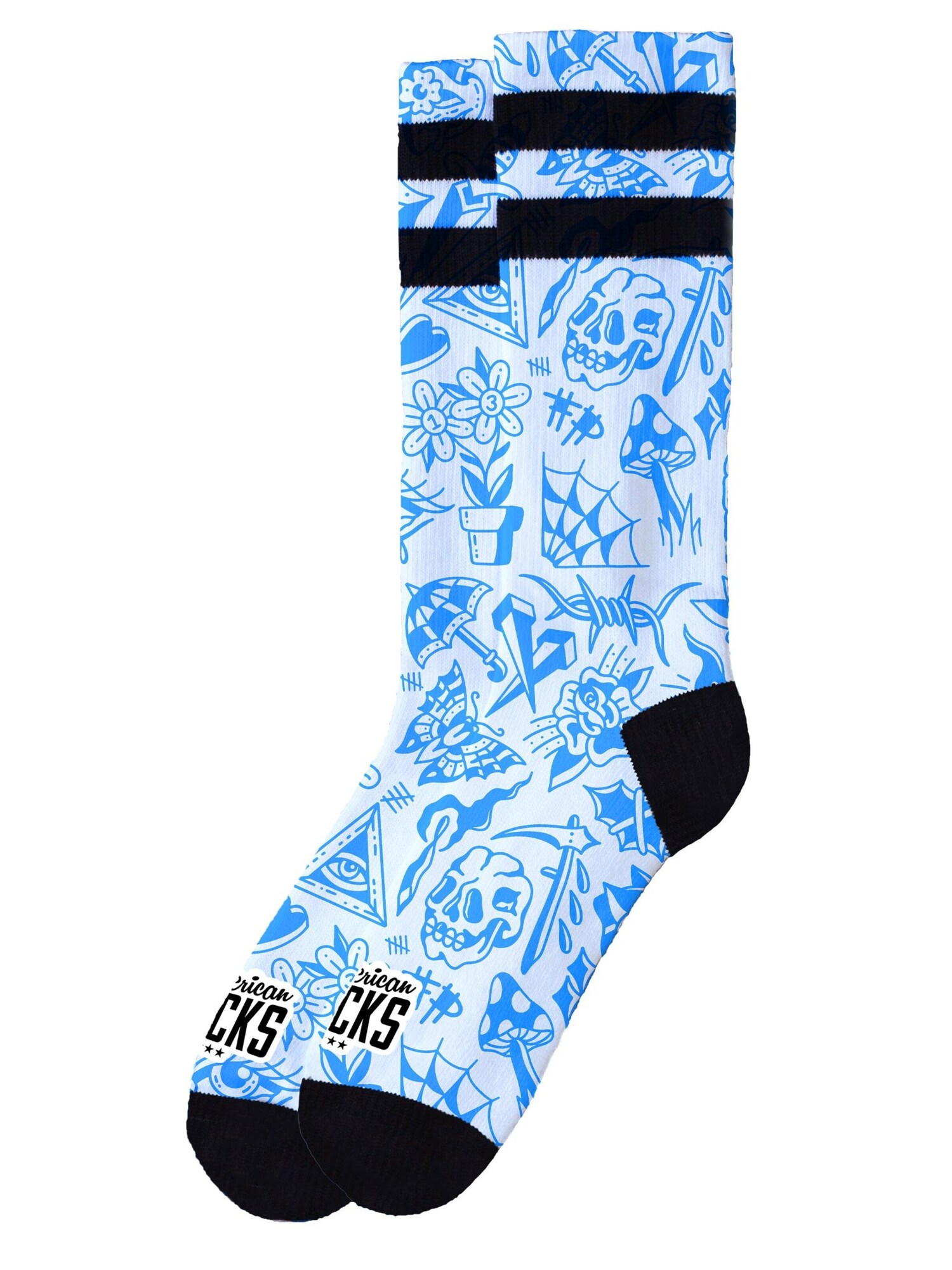 American Socks Calcetines 'Freaked'  azul