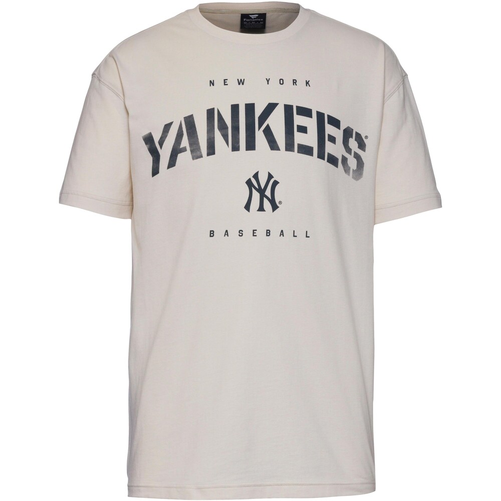 Fanatics T-Shirt 'New York Yankees' Herren Größe L stone / schwarz