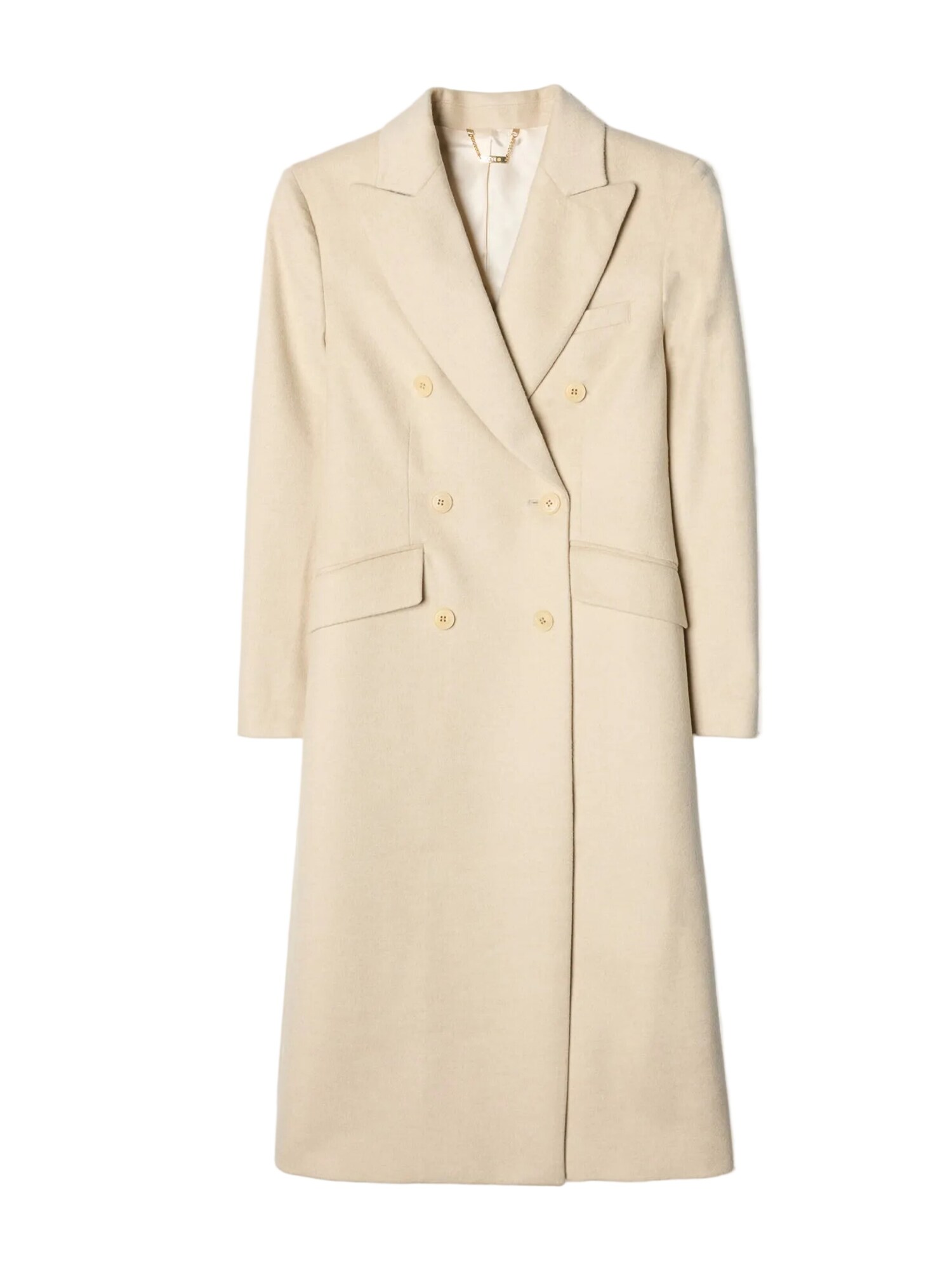 GOBI Cashmere Abrigo de entretiempo 'Double-Breasted Long Coat' beige