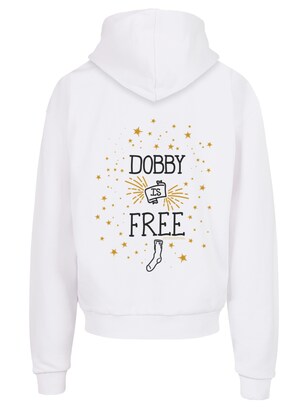 F4NT4STIC Sweatshirt ‘Harry Potter Dobby Is Free’ Goudgeel / Zwart / Wit